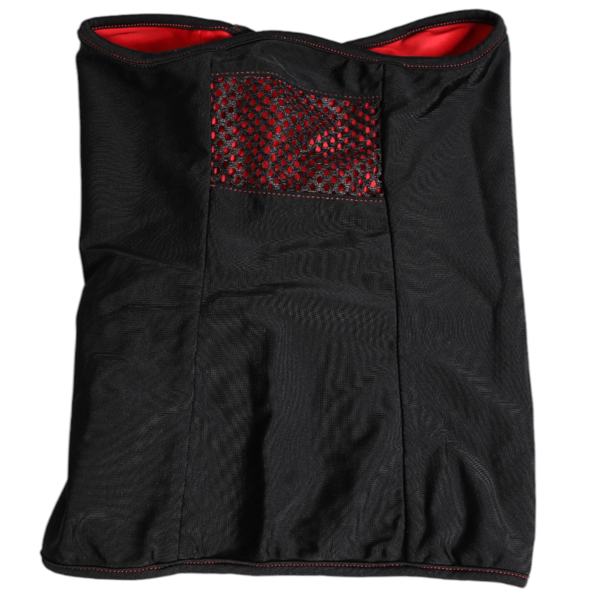 Dolce & Gabbana Black Nylon Knitted Neck Warmer Balaclava Scarf