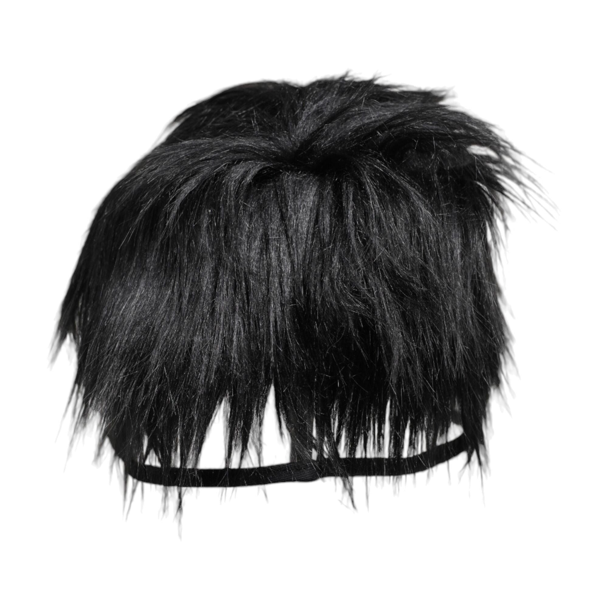 Dolce & Gabbana Black Faux Fur Bucket Hat