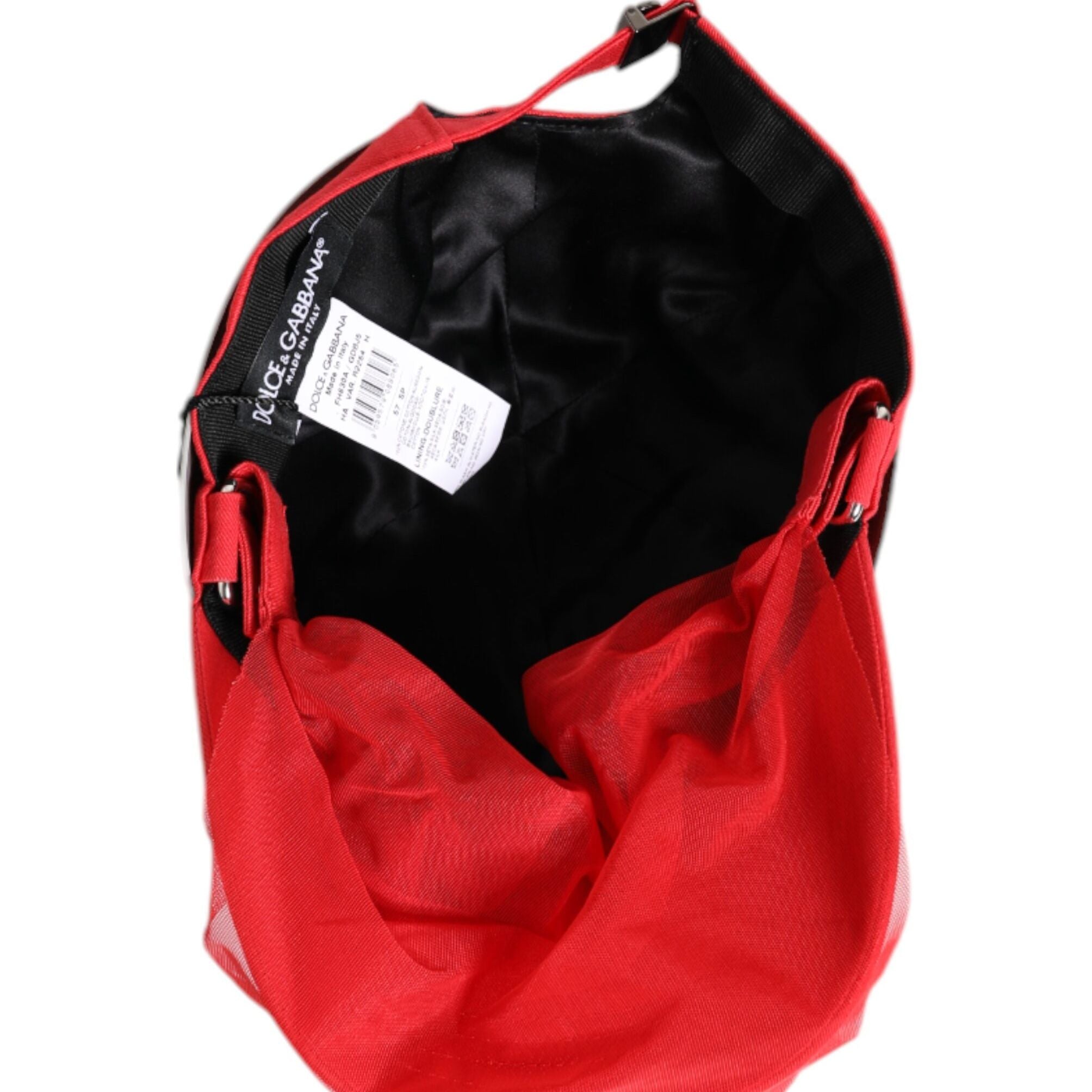 Dolce & Gabbana Red Cotton 6 Panels Women Baseball Cap