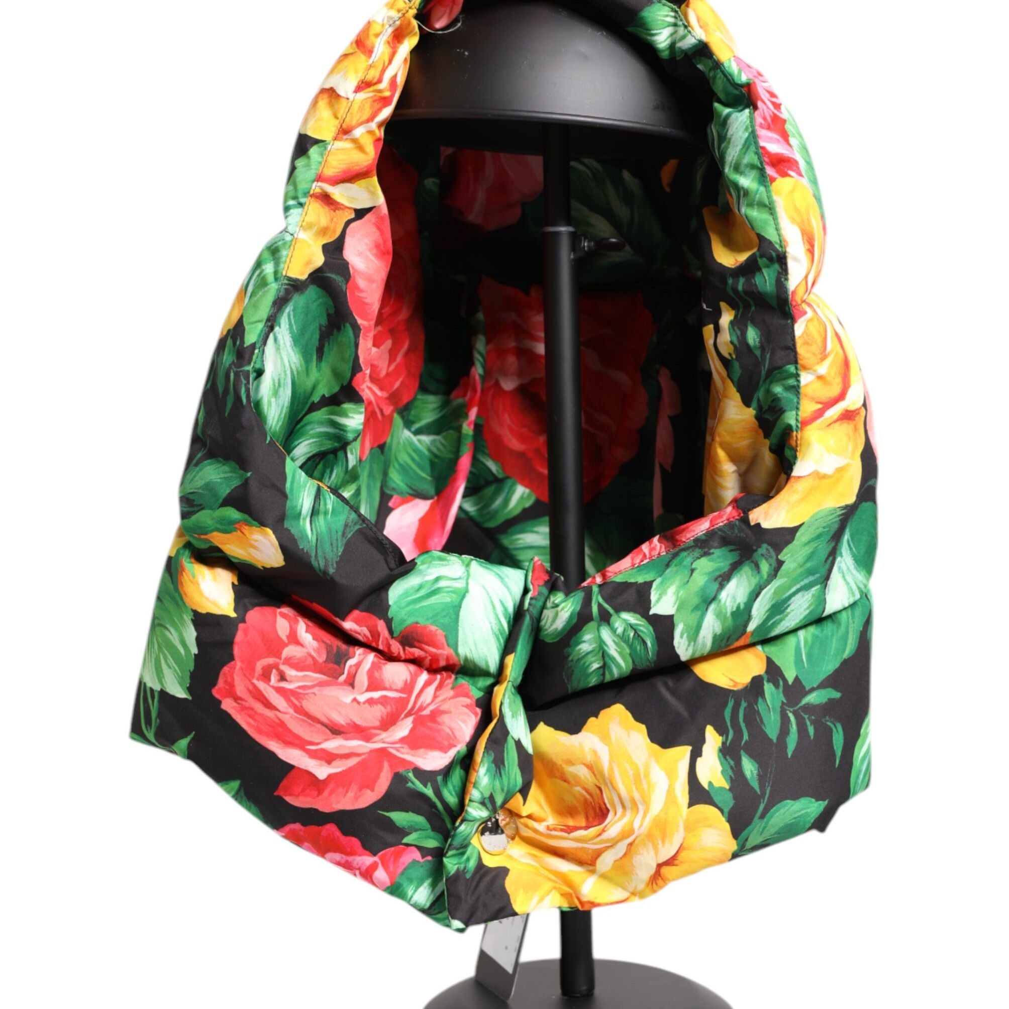 Dolce & Gabbana Multicolor Floral Print Whole Head Wrap Hat