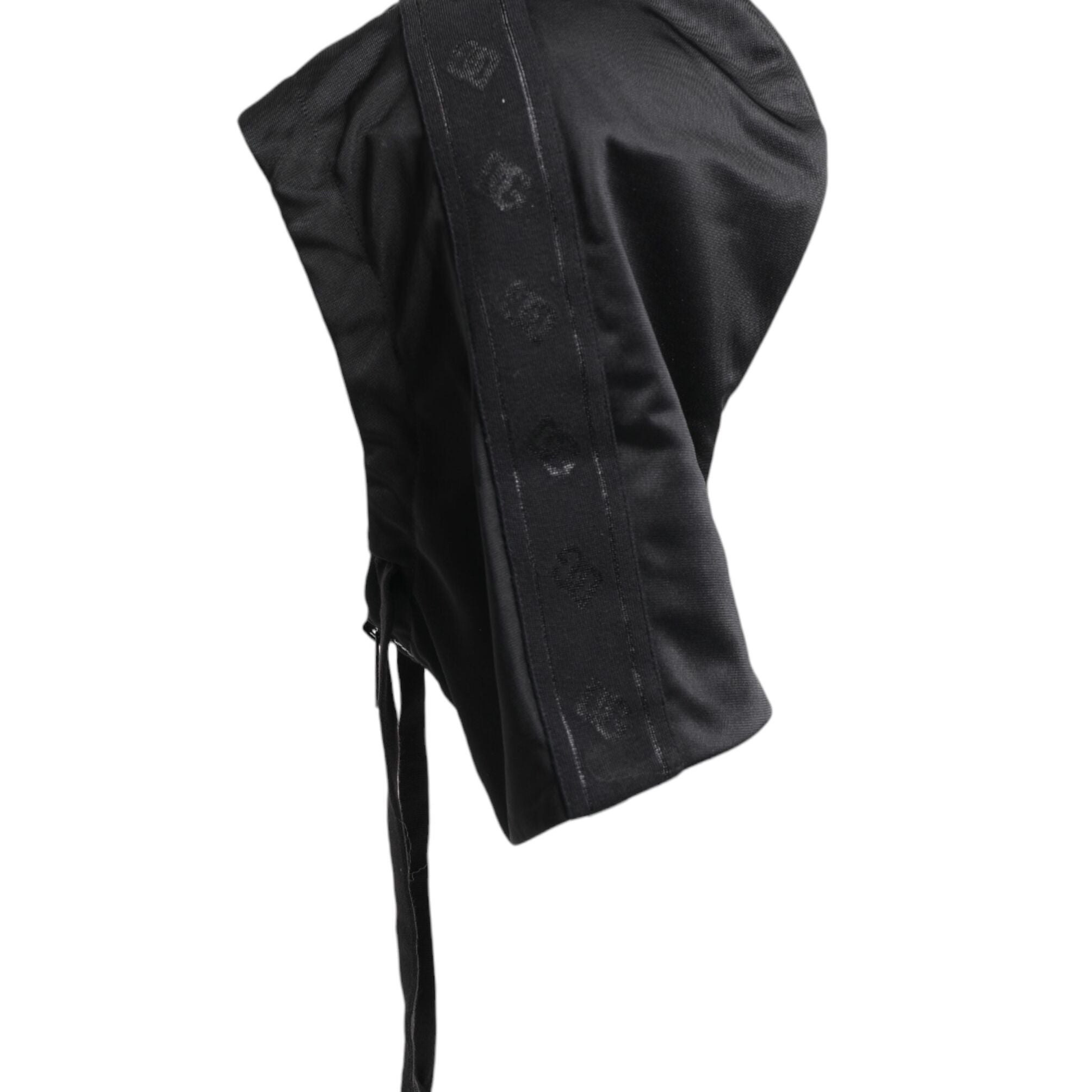 Dolce & Gabbana Black Polyester Whole Head Wrap Hat