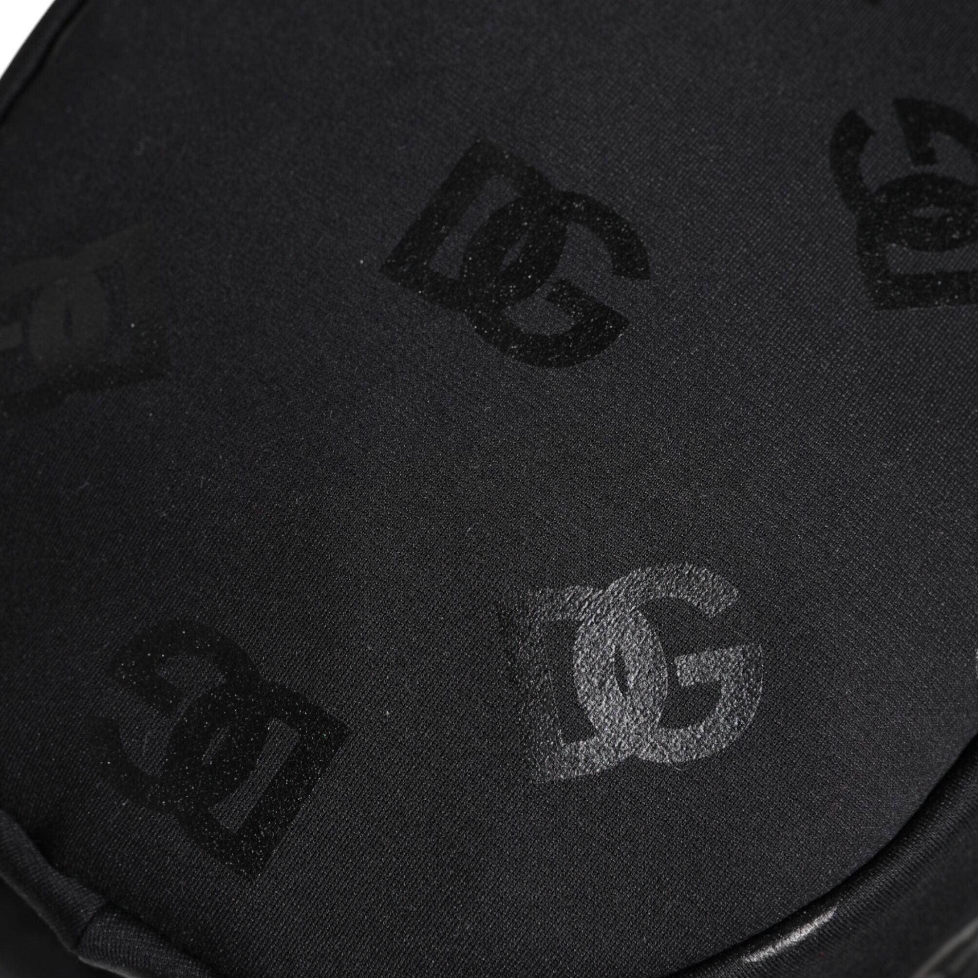 Dolce & Gabbana Black DG Monogram Polyester Jacquard Bucket Hat