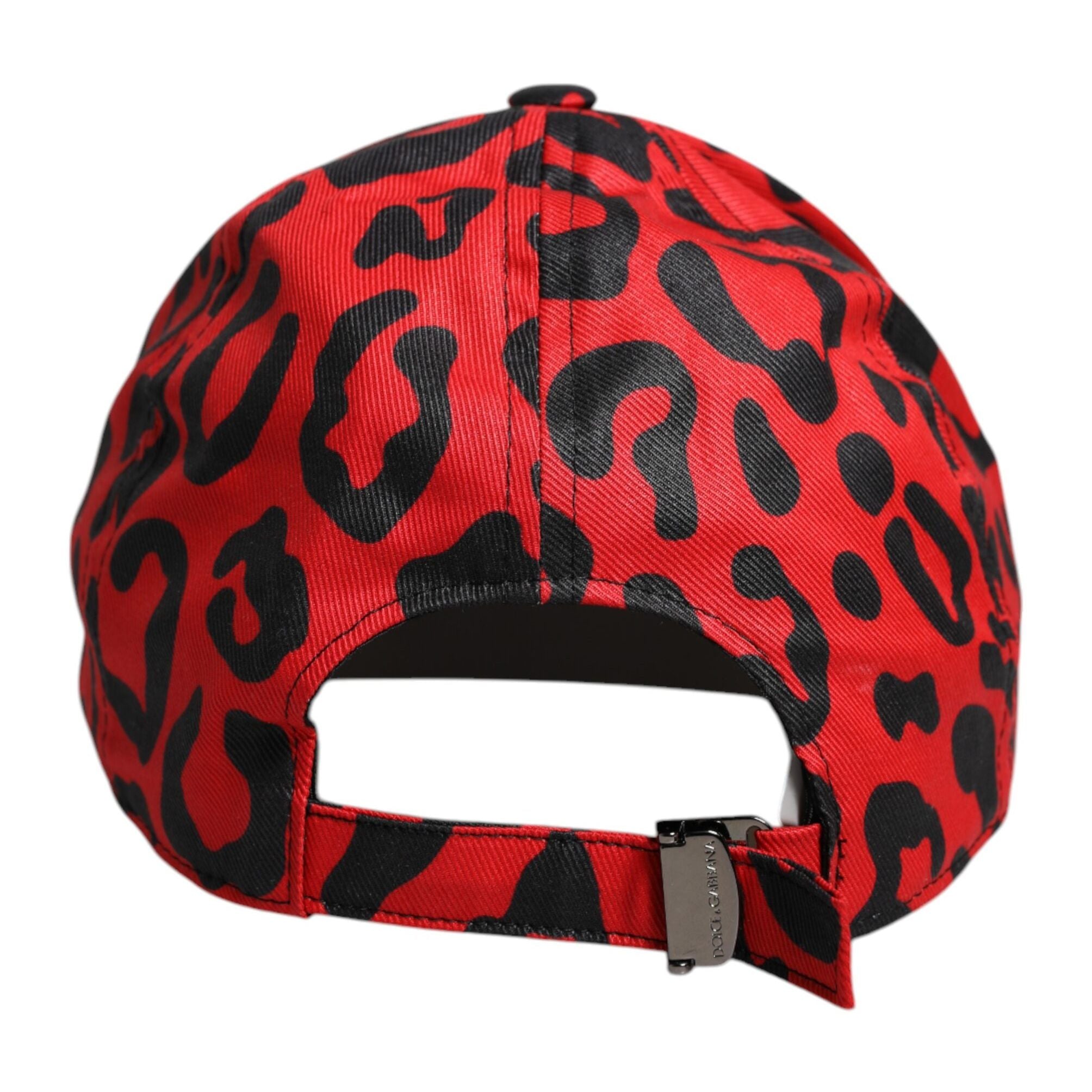 Dolce & Gabbana Red Cotton 6 Panels Women Baseball Cap