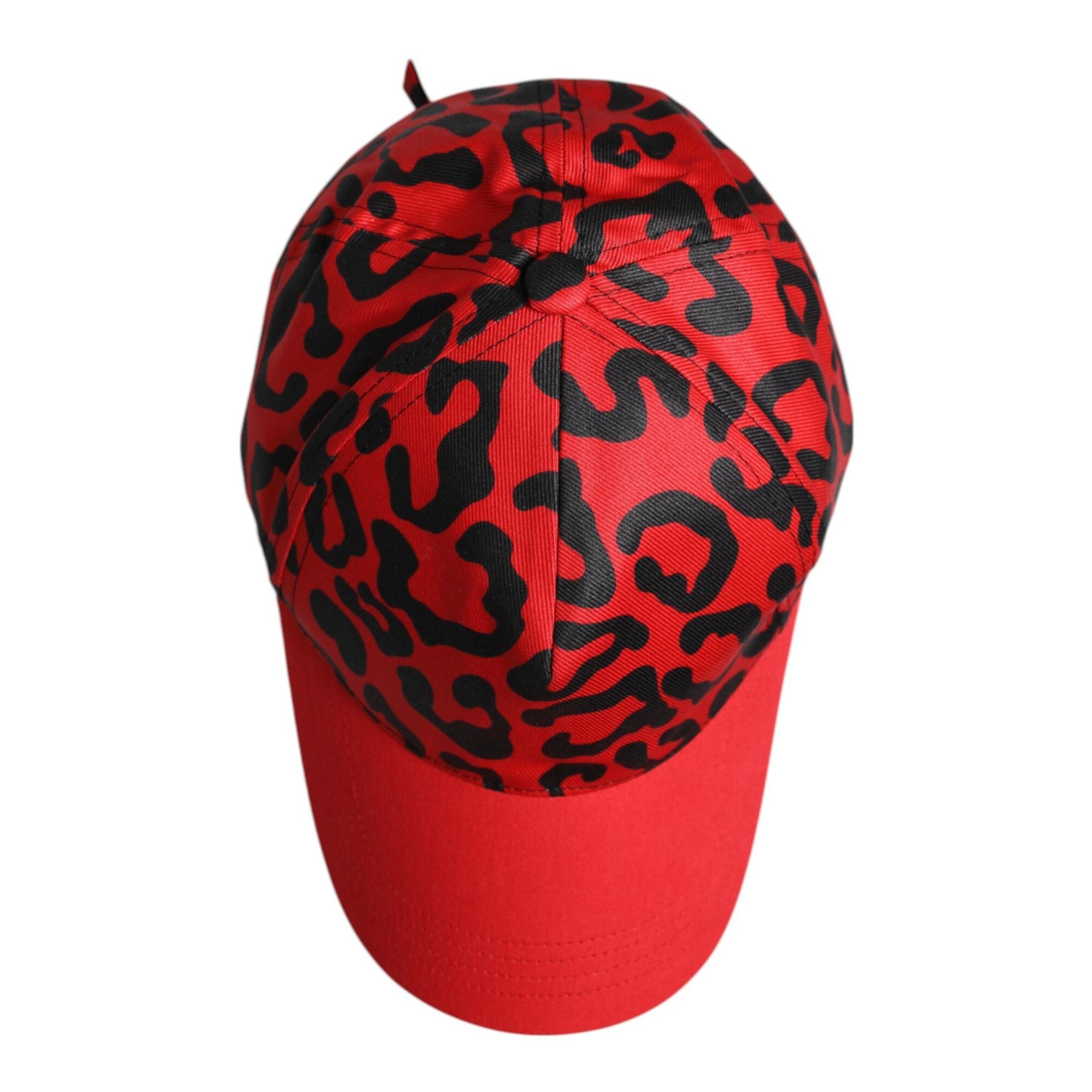 Dolce & Gabbana Red Cotton 6 Panels Women Baseball Cap