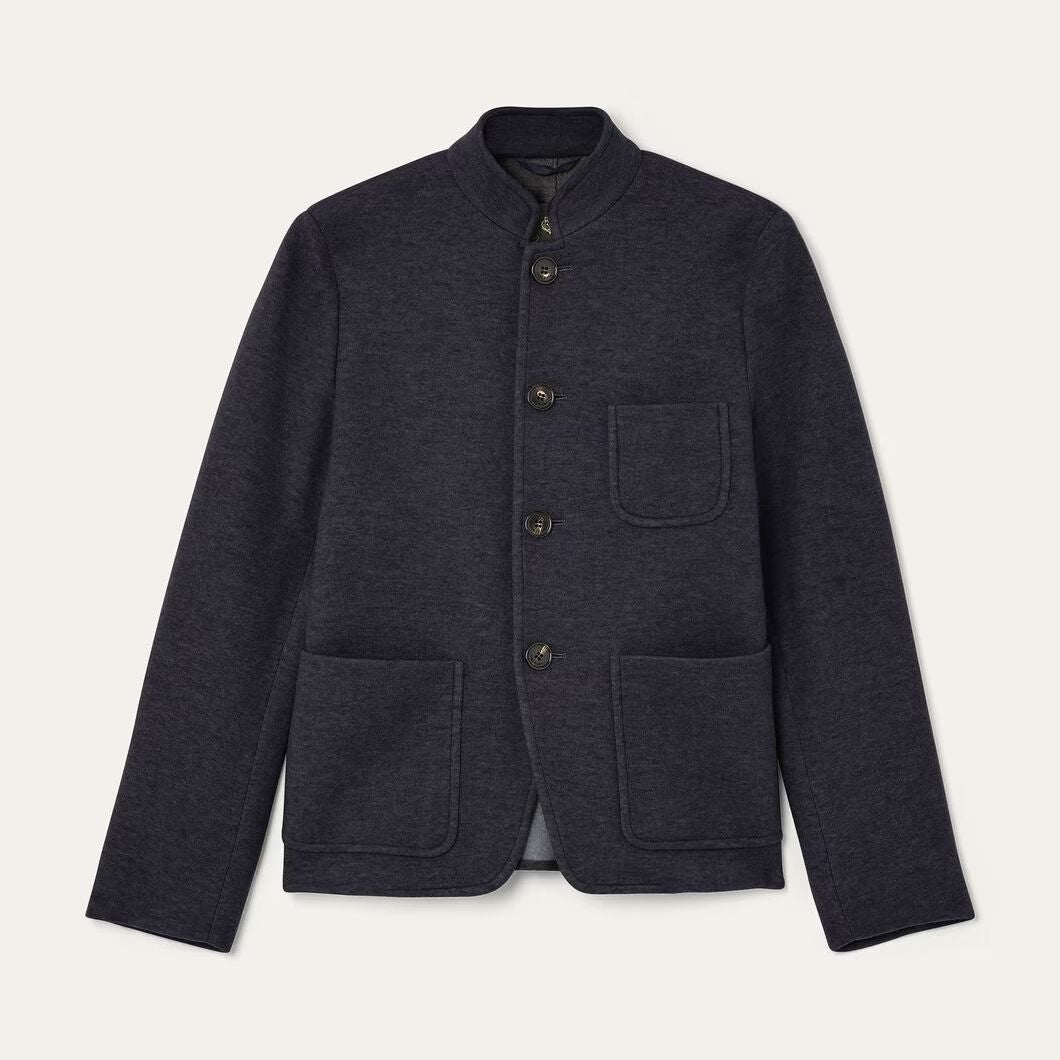 Loro Piana Spagna Mini Jacket in Jersey Novalis