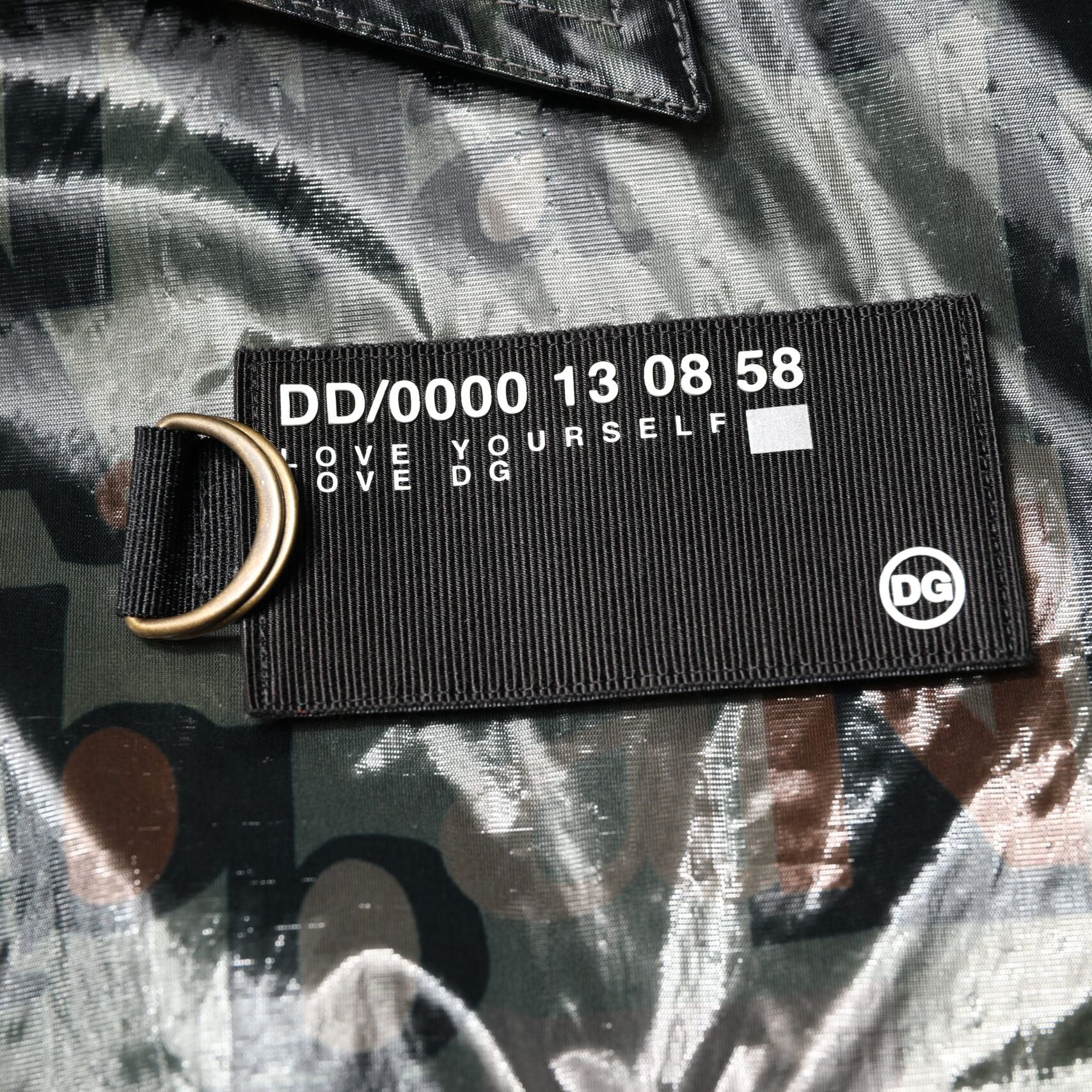 Dolce & Gabbana Green DG Logo Print Bomber Full Zip Jacket