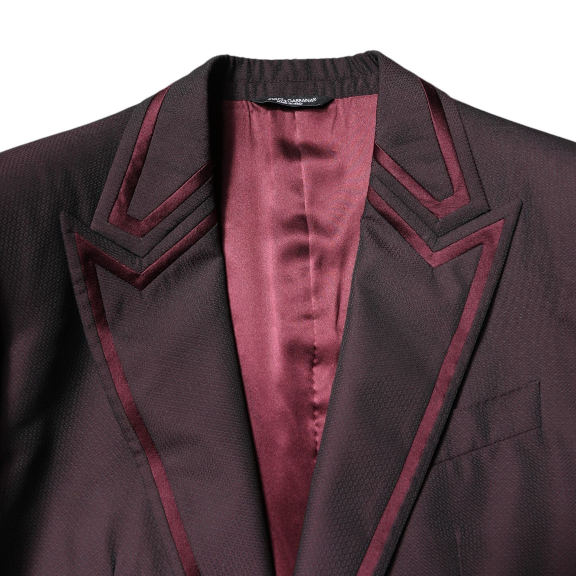 Dolce & Gabbana Maroon Single Breasted Formal 2 Piece Suit
