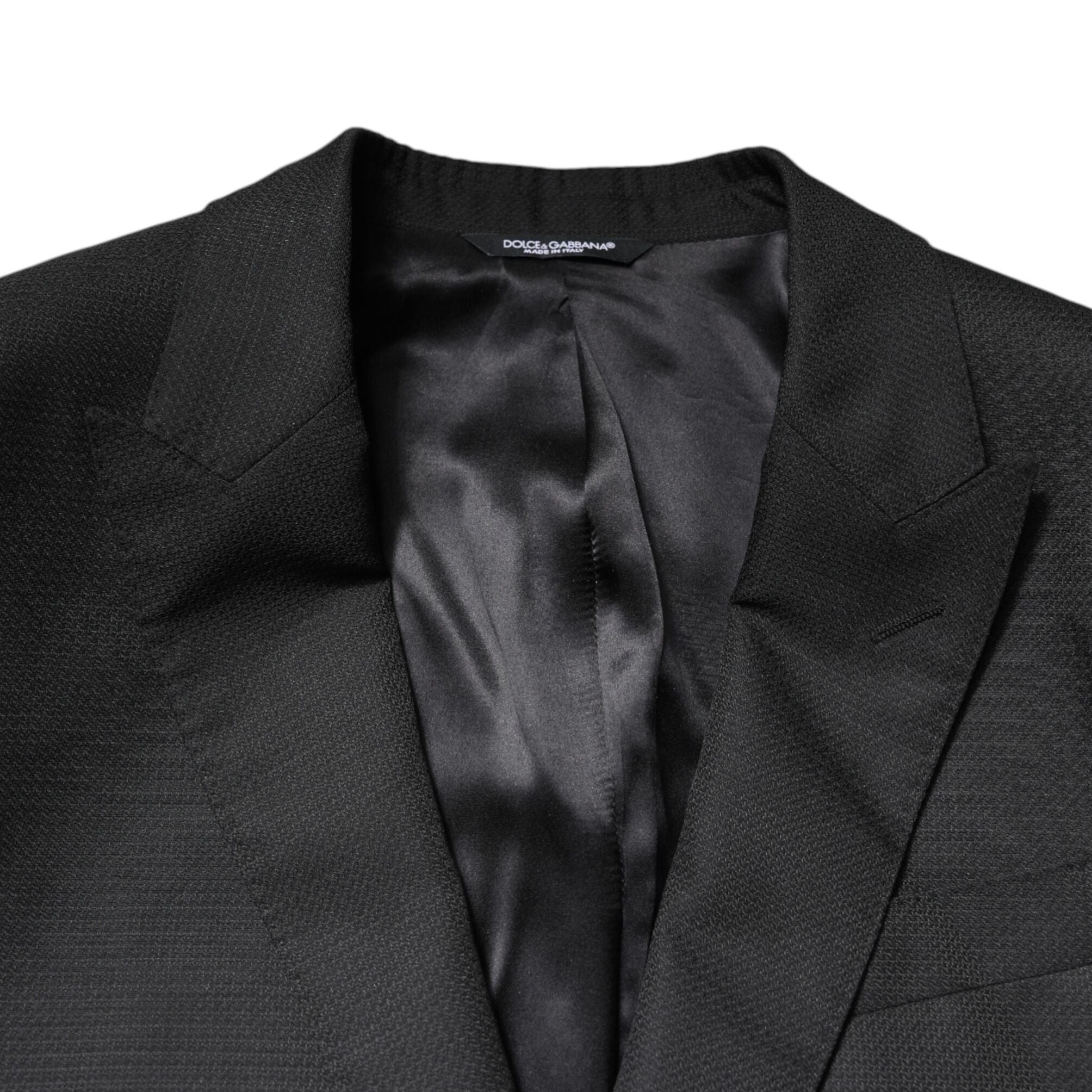 Dolce & Gabbana Black Single Breasted Formal 2 Piece Suit