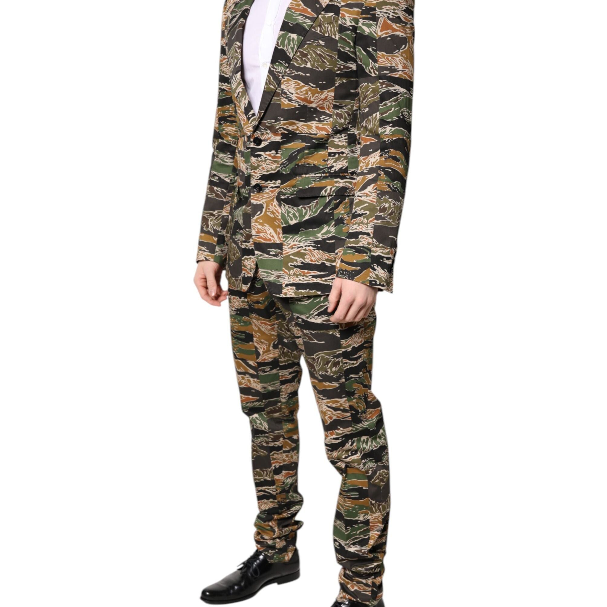 Dolce & Gabbana Multicolor TAORMINA Single Breasted 2 Piece Suit