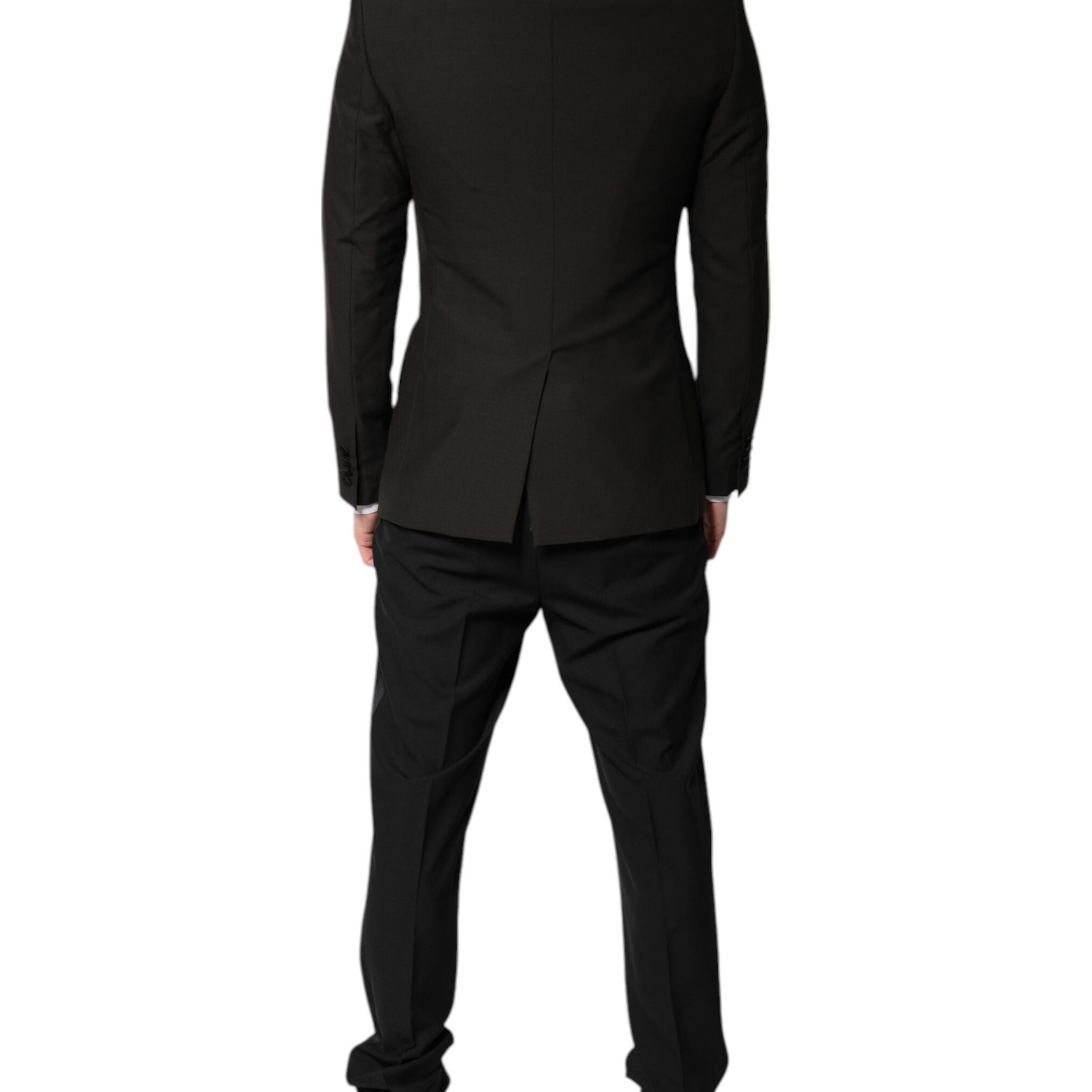 Dolce & Gabbana Black Single Breasted Formal 3 Piece Suit