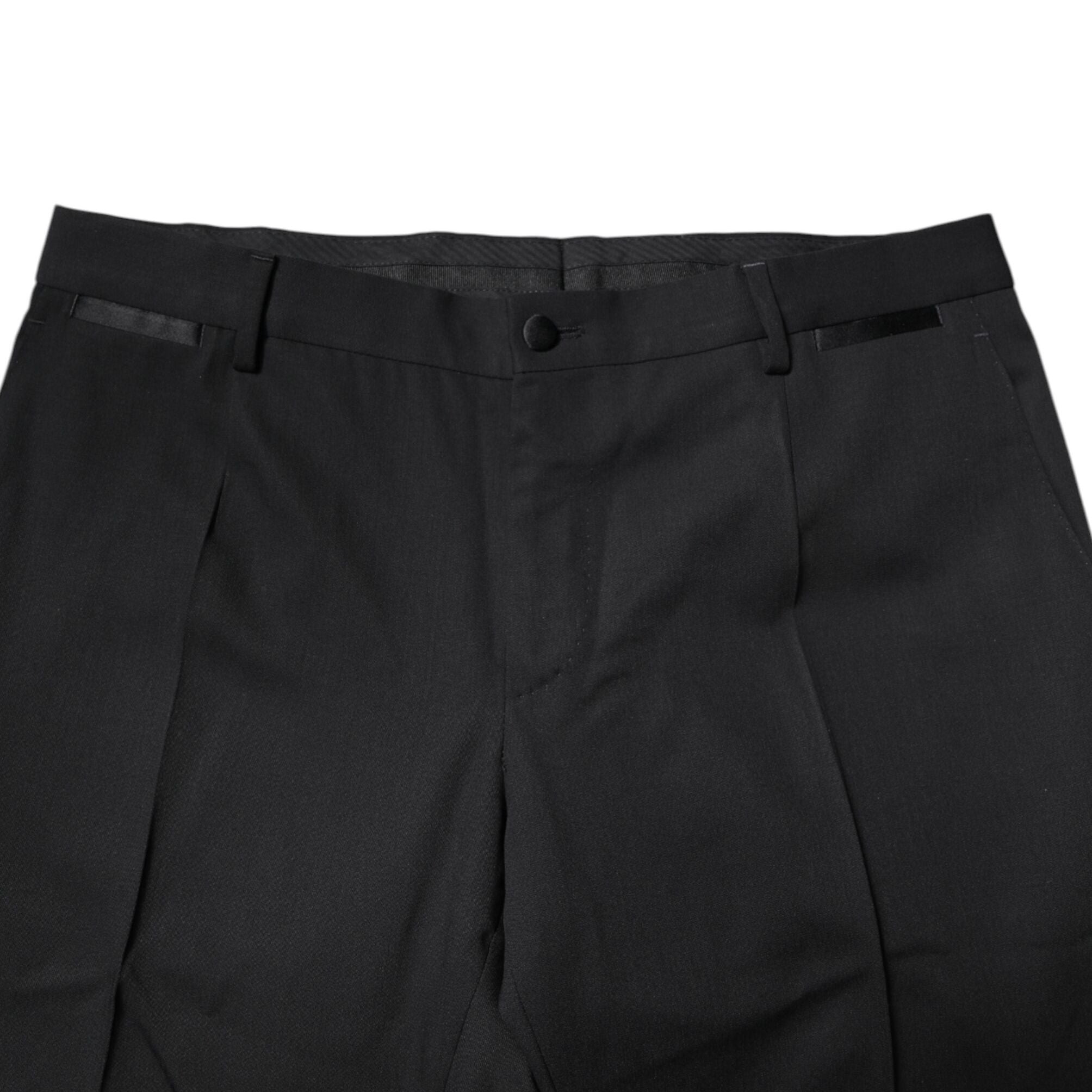 Dolce & Gabbana Black Wool Single Breasted 2 Piece Suit