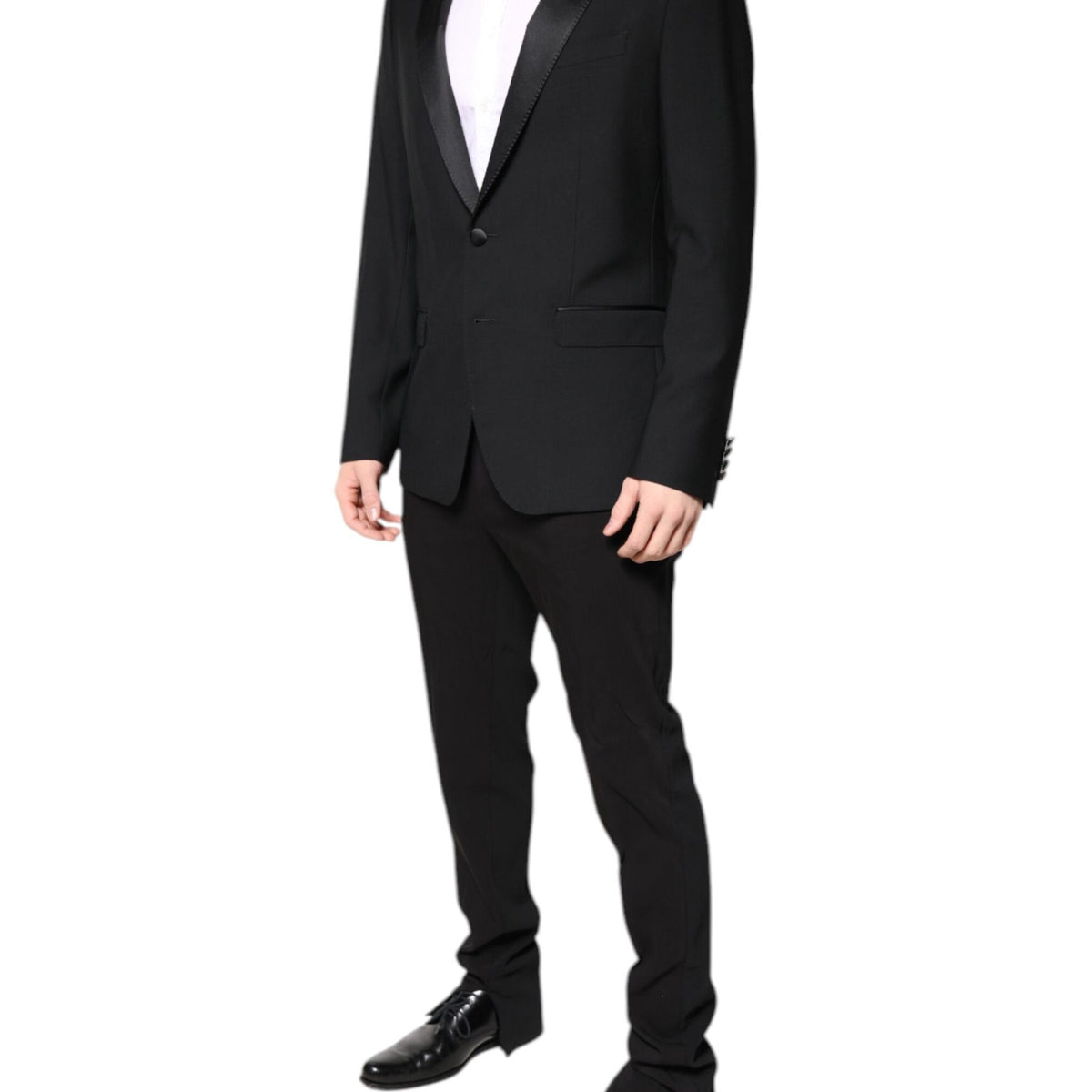 Dolce & Gabbana Black Wool Single Breasted Blazer Jacket