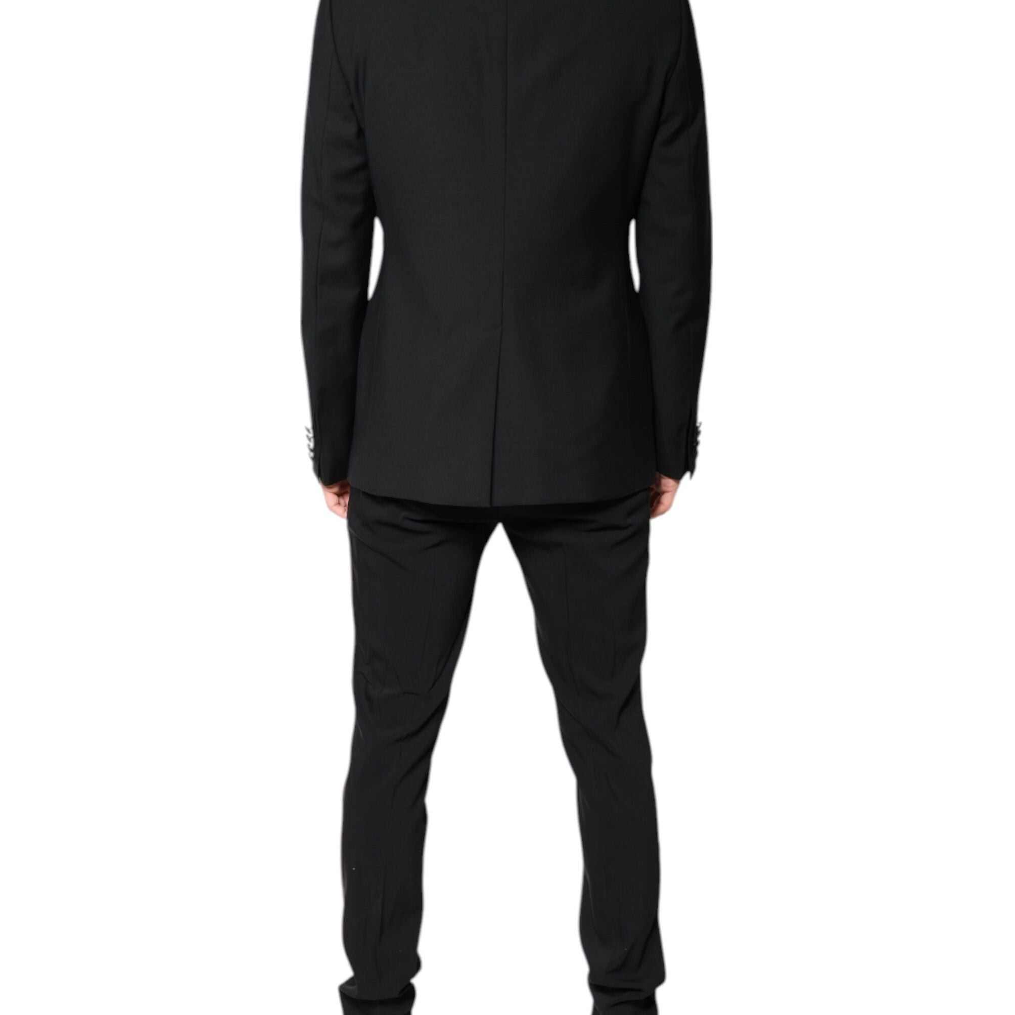 Dolce & Gabbana Black Wool Single Breasted Blazer Jacket