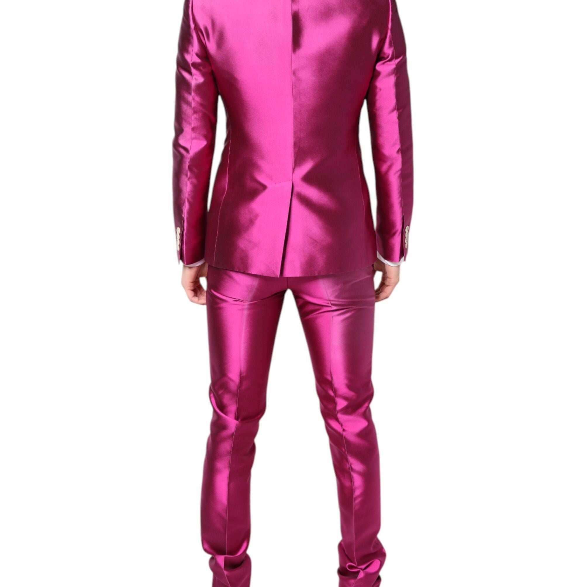 Dolce & Gabbana Pink SICILIA Double Breasted 3 Piece Suit
