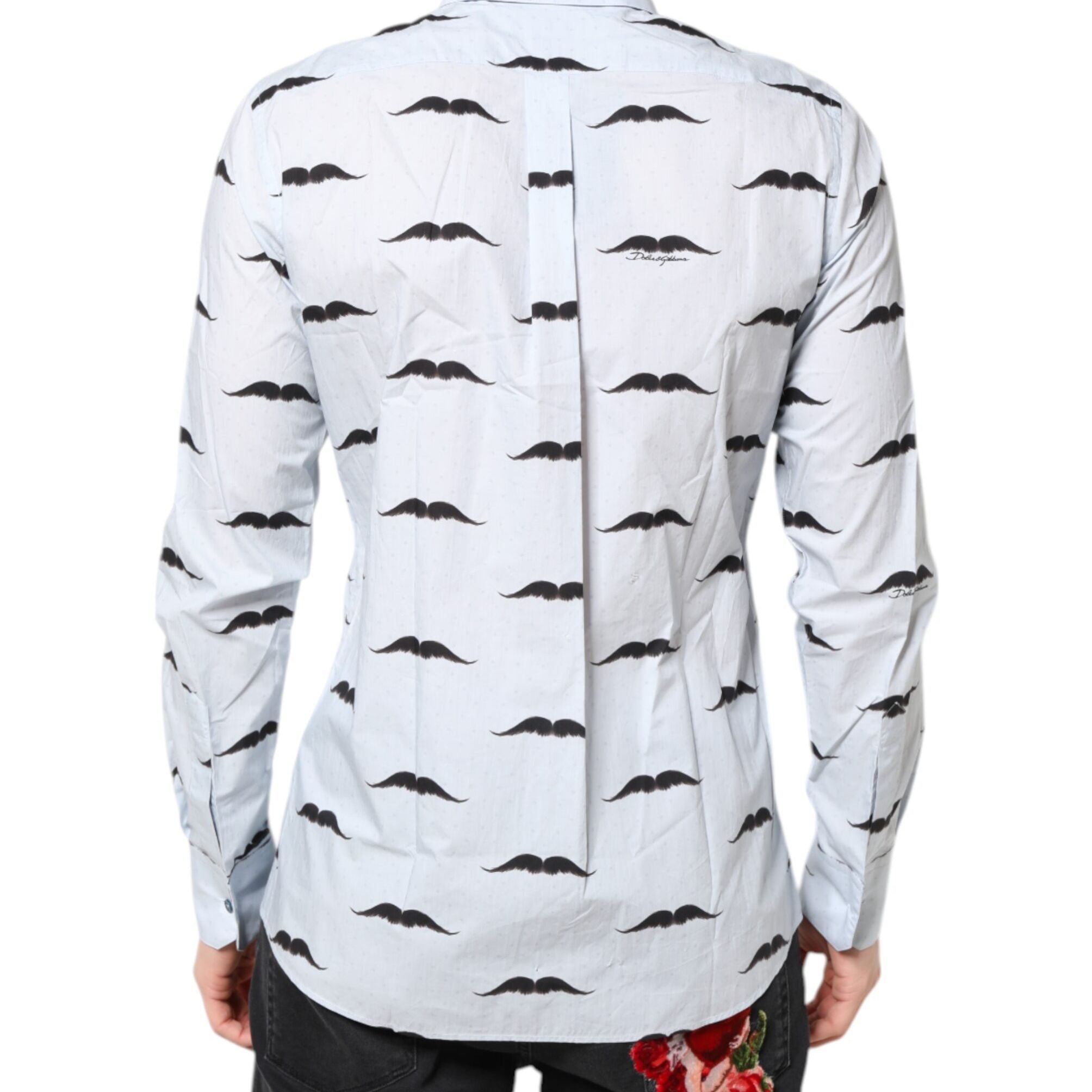 Dolce & Gabbana Light Blue Cotton MARTINI Formal Dress Shirt
