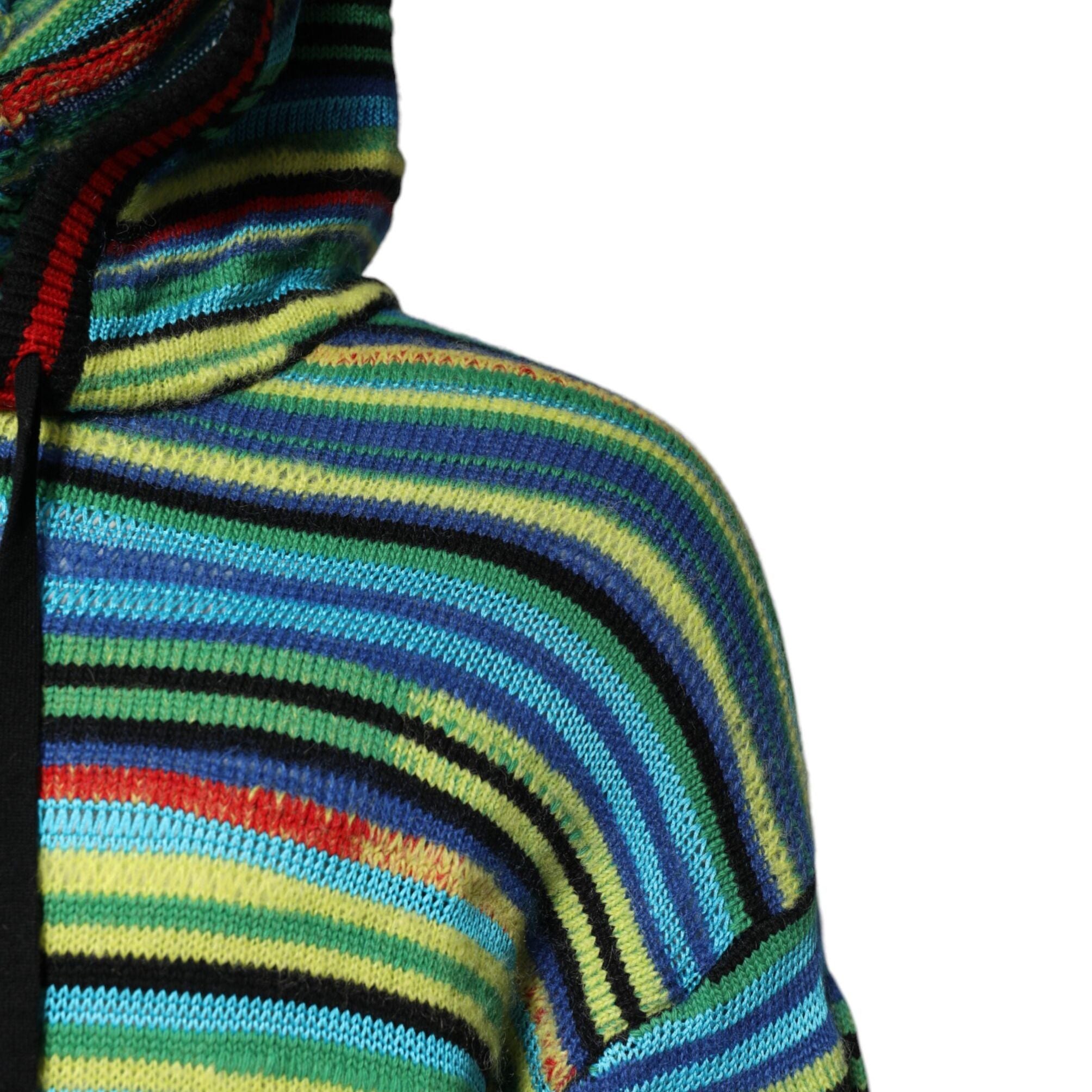Dolce & Gabbana Multicolor Cotton Hooded Pullover Sweater