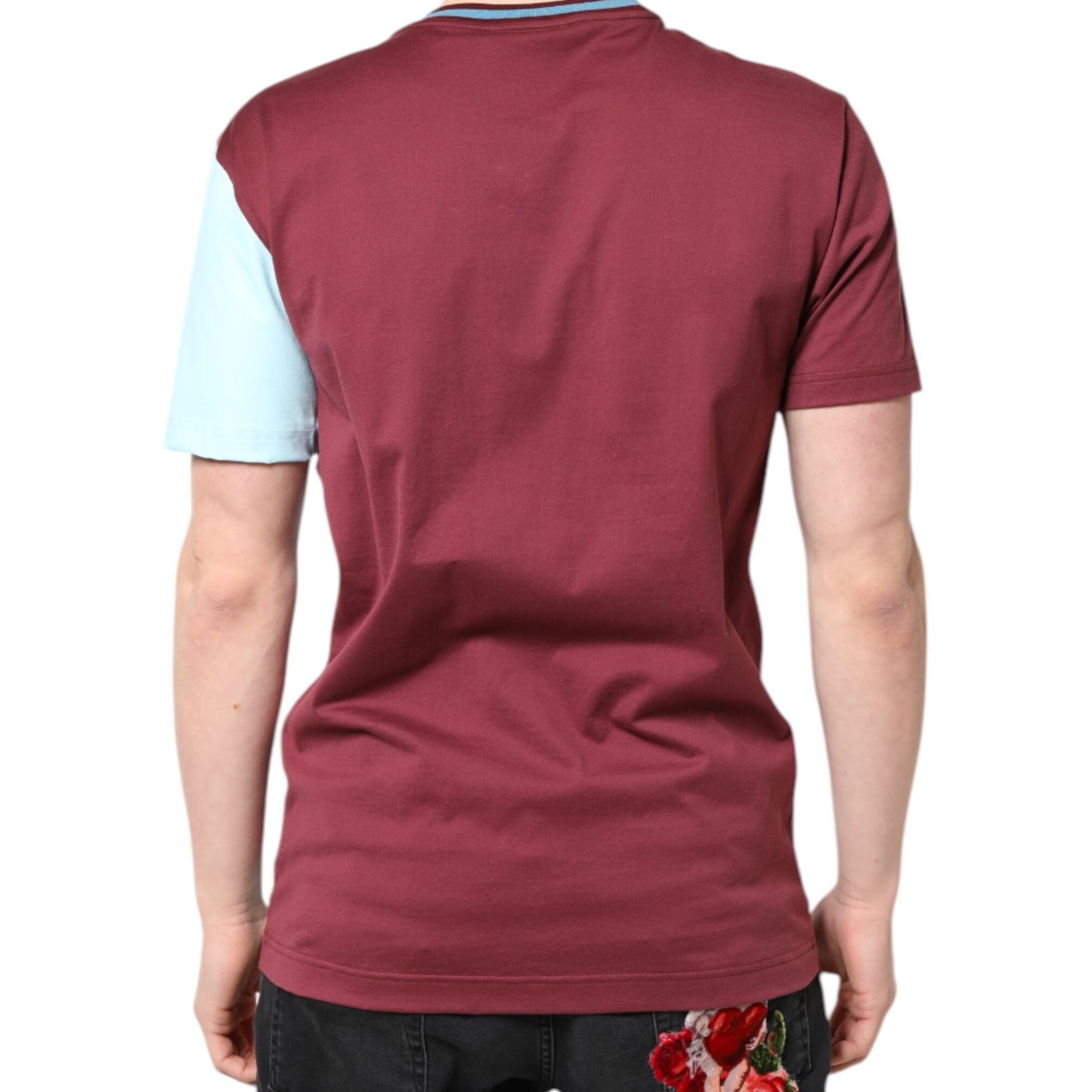 Dolce & Gabbana Multicolor Printed Logo Short Sleeve T-shirt