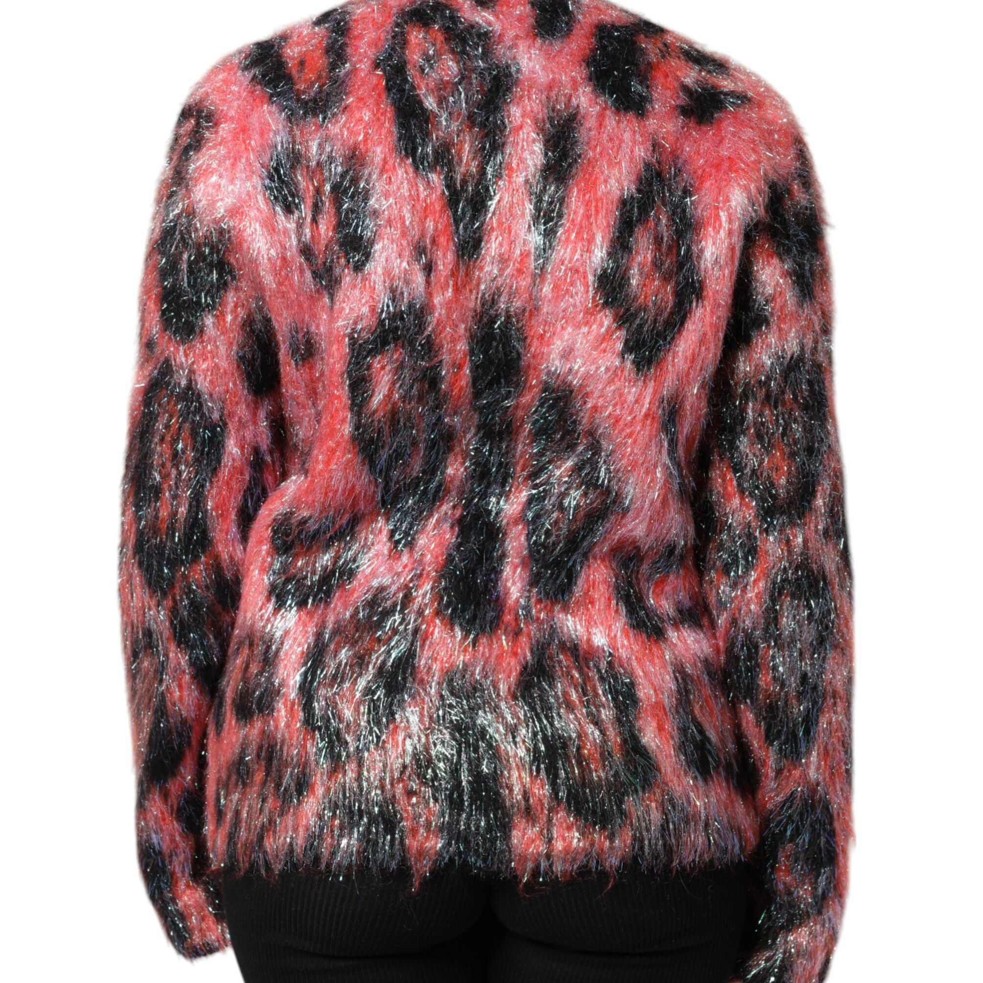 Dolce & Gabbana Red Mohair Wool Button Down Cardigan Sweater