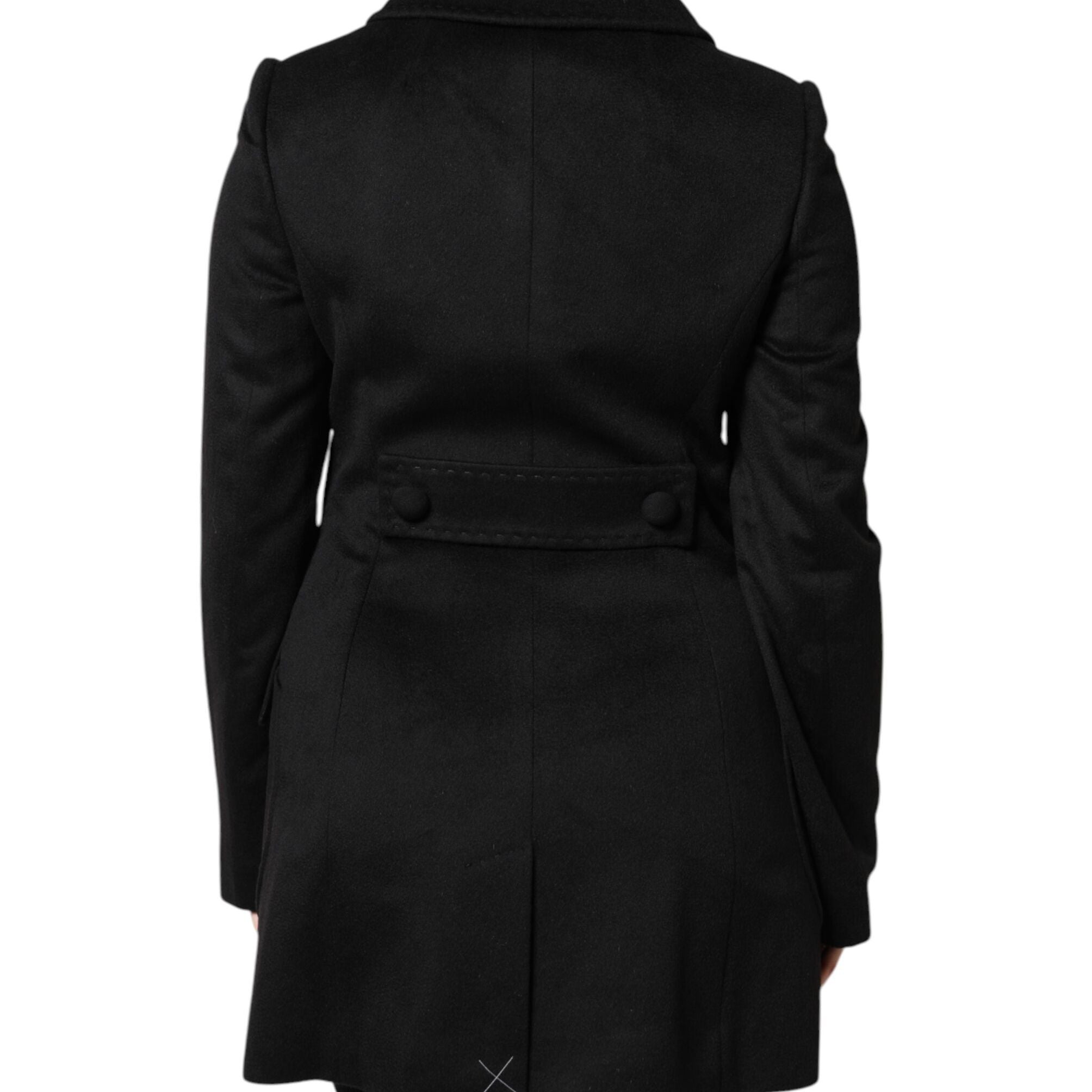 Dolce & Gabbana Black Wool Sartoria Italiano Blazer Jacket