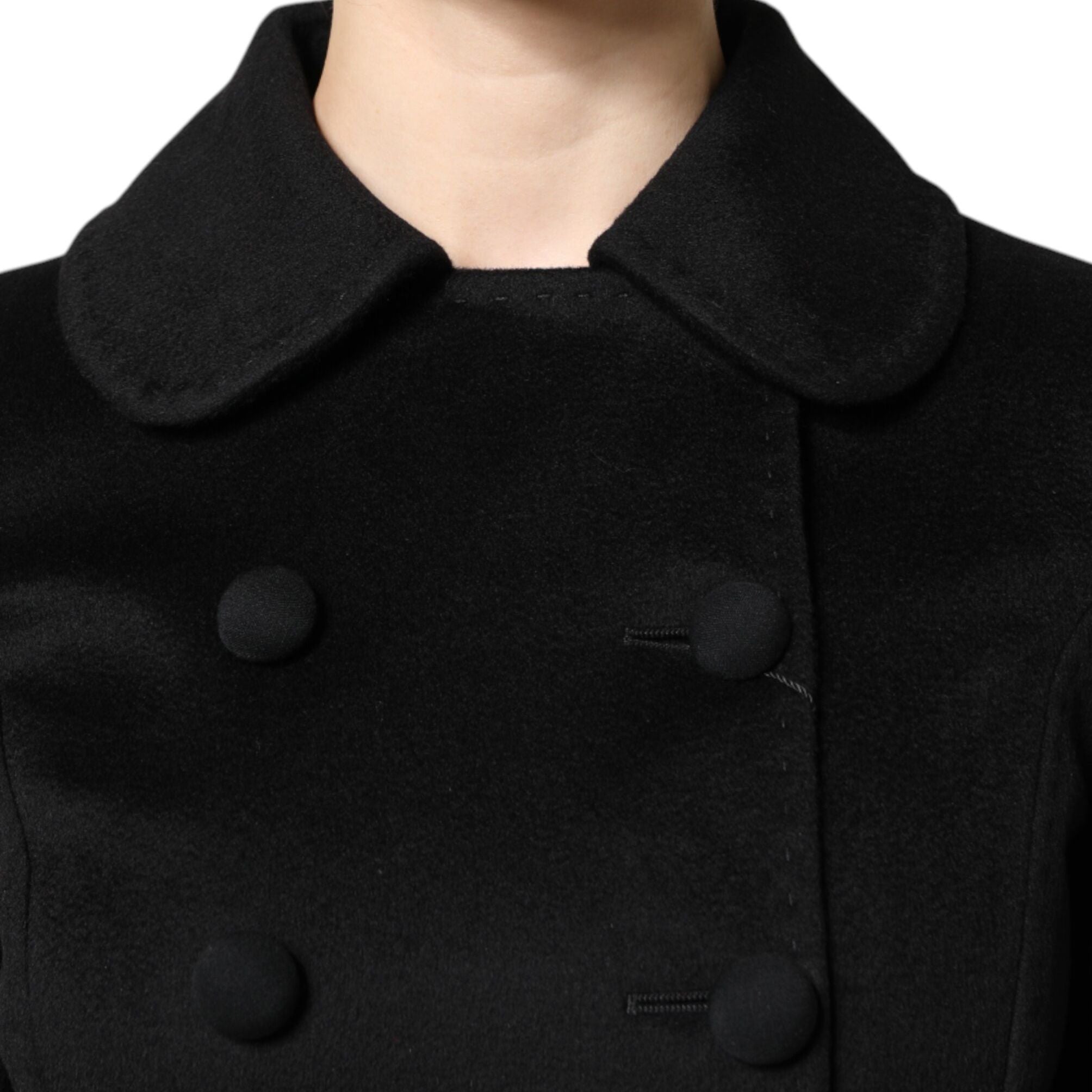 Dolce & Gabbana Black Wool Sartoria Italiano Blazer Jacket