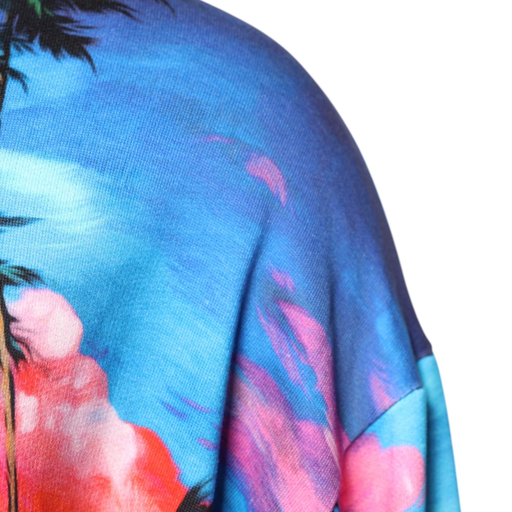 Dolce & Gabbana Multicolor Print Hooded Sweatshirt Sweater