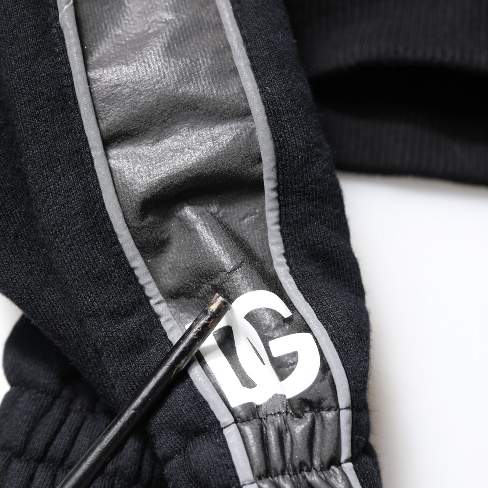 Dolce & Gabbana Black Cotton Logo Hooded Sweatshirt Sweater