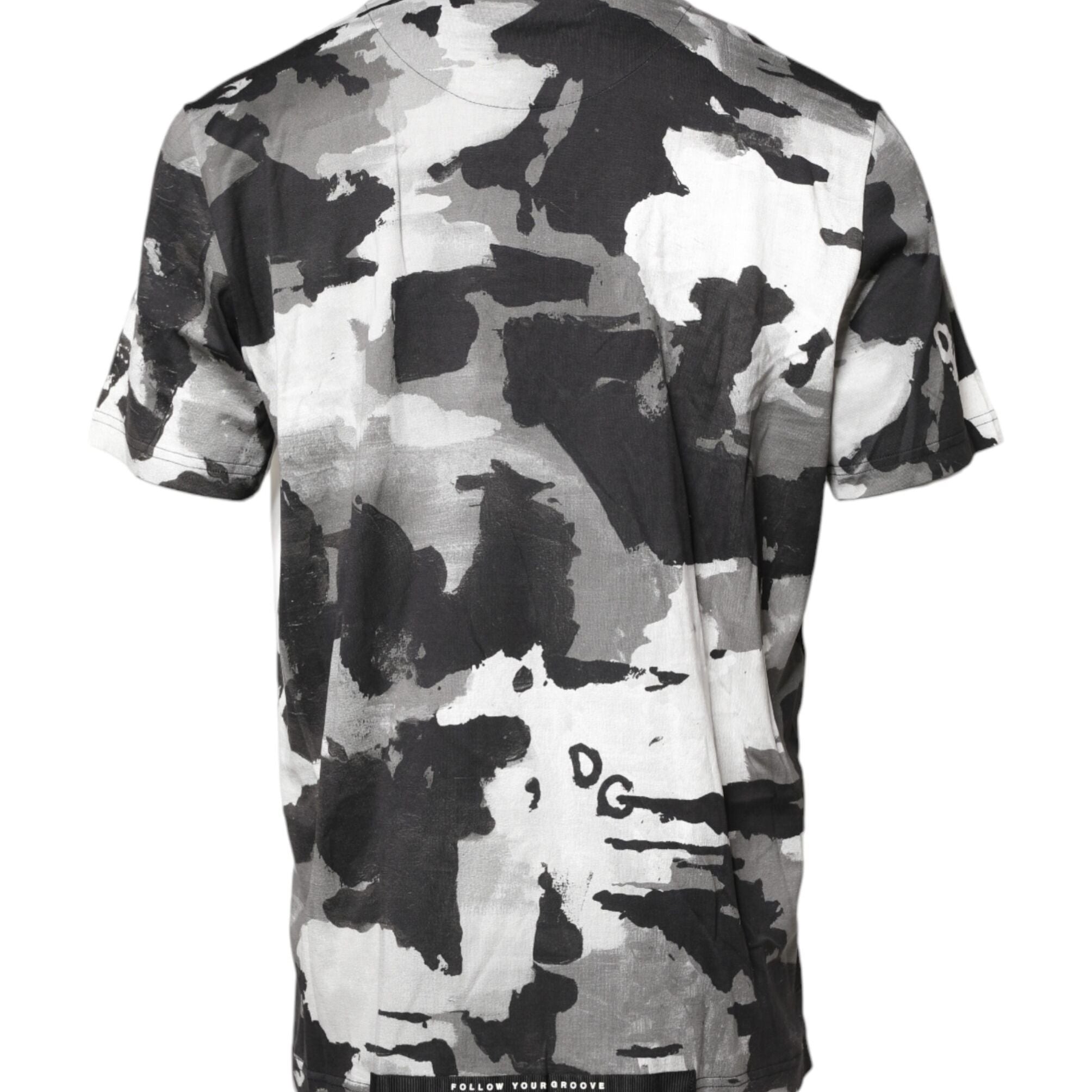 Dolce & Gabbana Multicolor Camouflage Crew Neck T-shirt