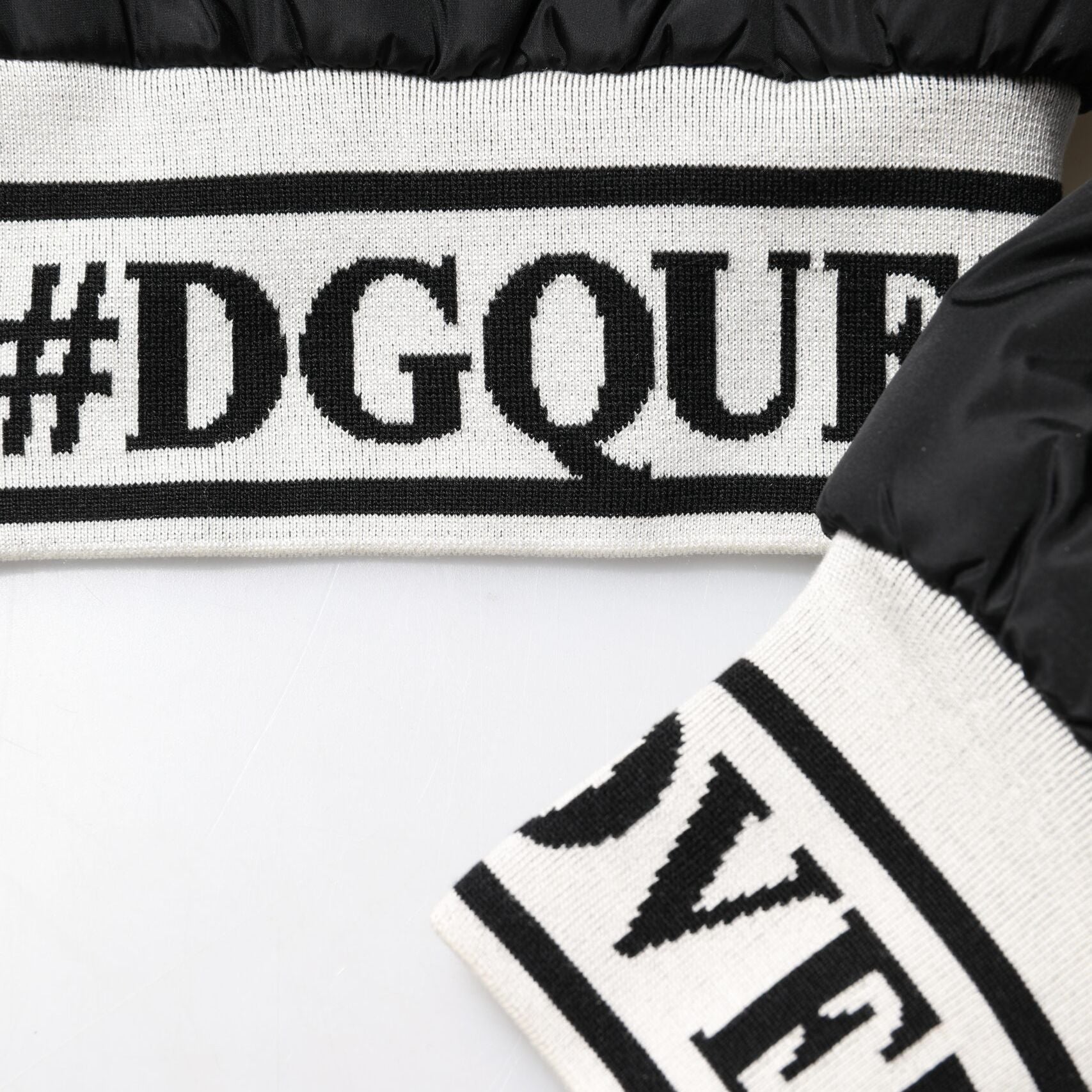 Dolce & Gabbana Black Nylon #DGFamily Full Zip Bomber Jacket