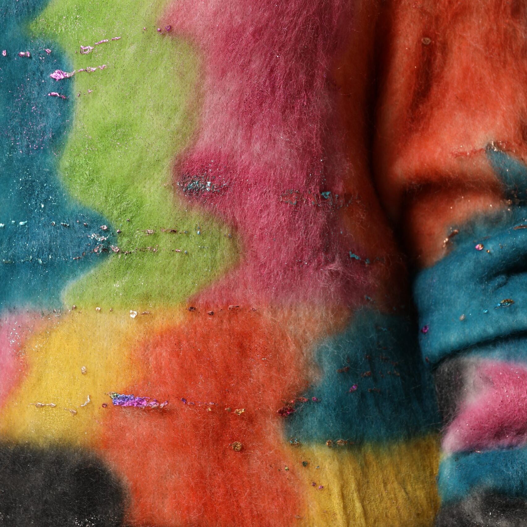 Dolce & Gabbana Multicolor Mohair Turtleneck Pullover Sweater