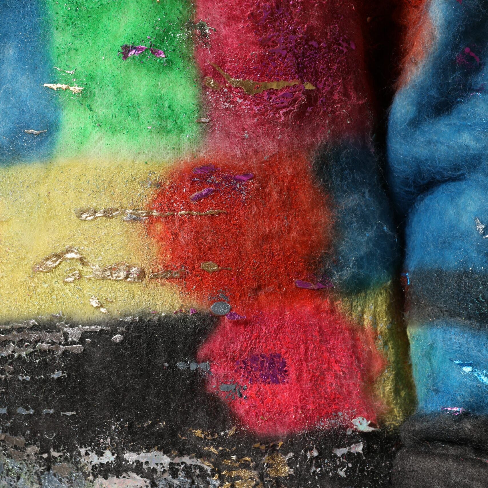 Dolce & Gabbana Multicolor Mohair Turtleneck Pullover Sweater