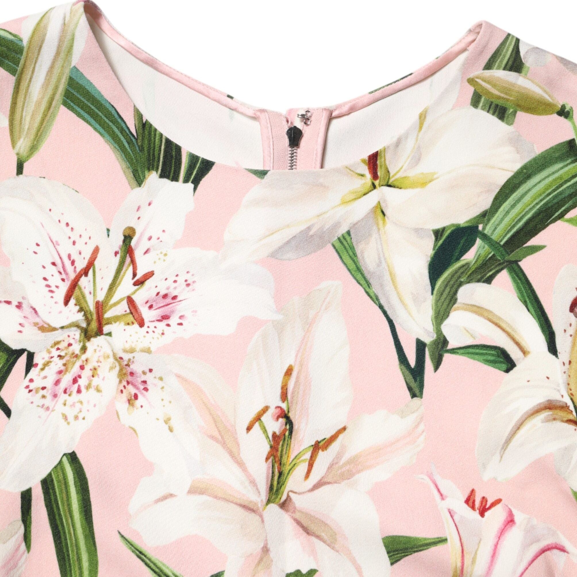 Dolce & Gabbana Multicolor Floral Print Round Neck Tank Top