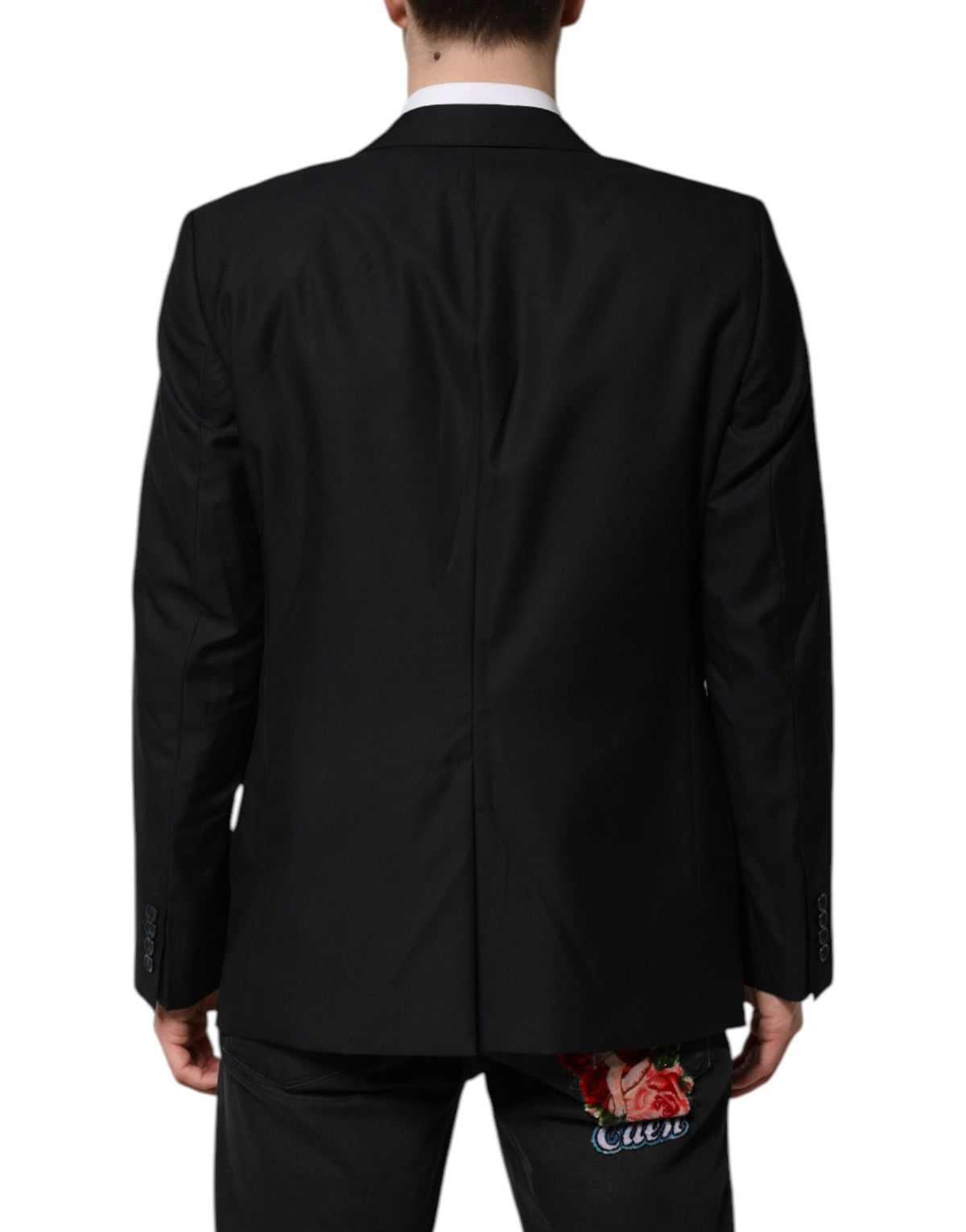 Dolce & Gabbana Dark Blue MARTINI Wool Blazer Coat Jacket