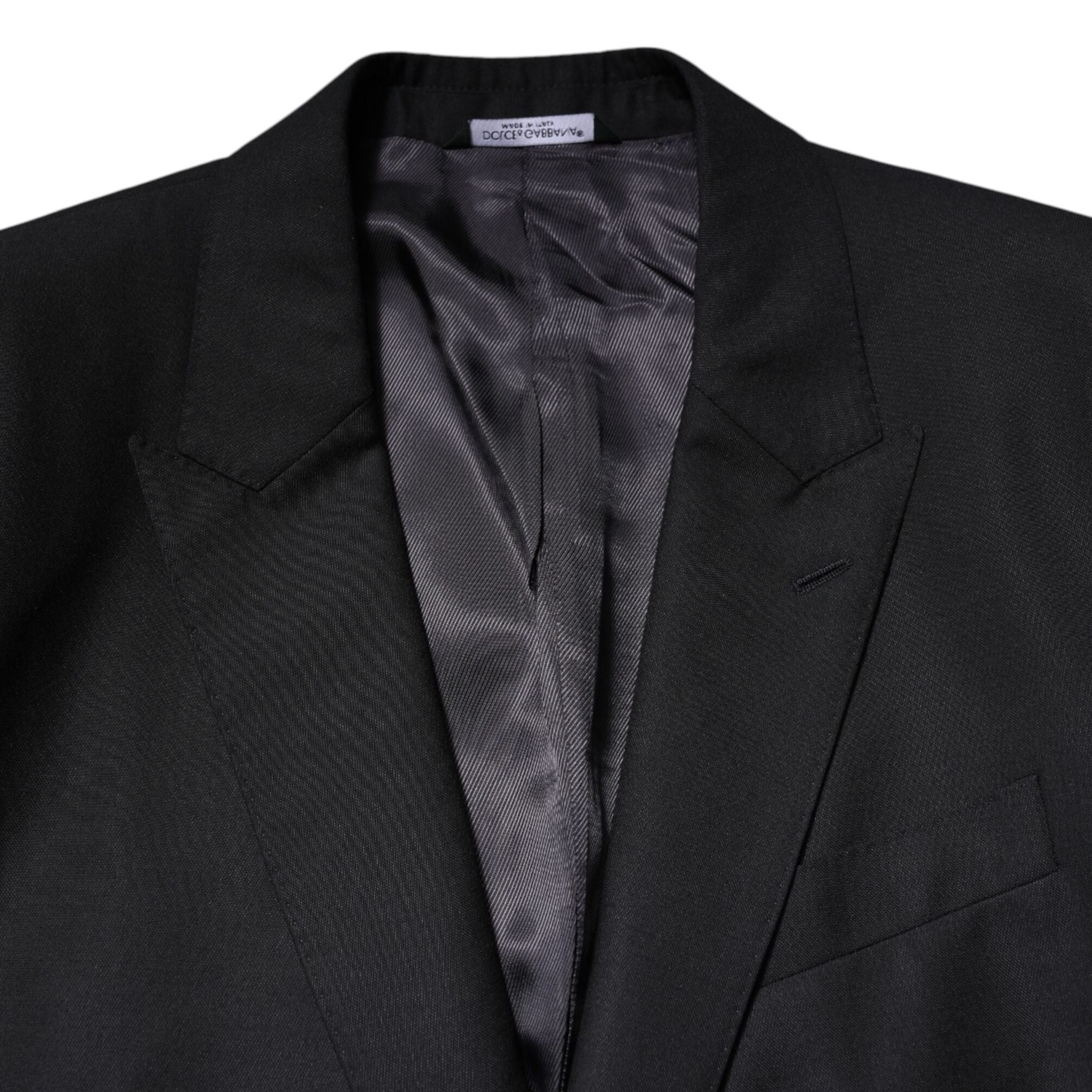 Dolce & Gabbana Dark Blue MARTINI Wool Blazer Coat Jacket