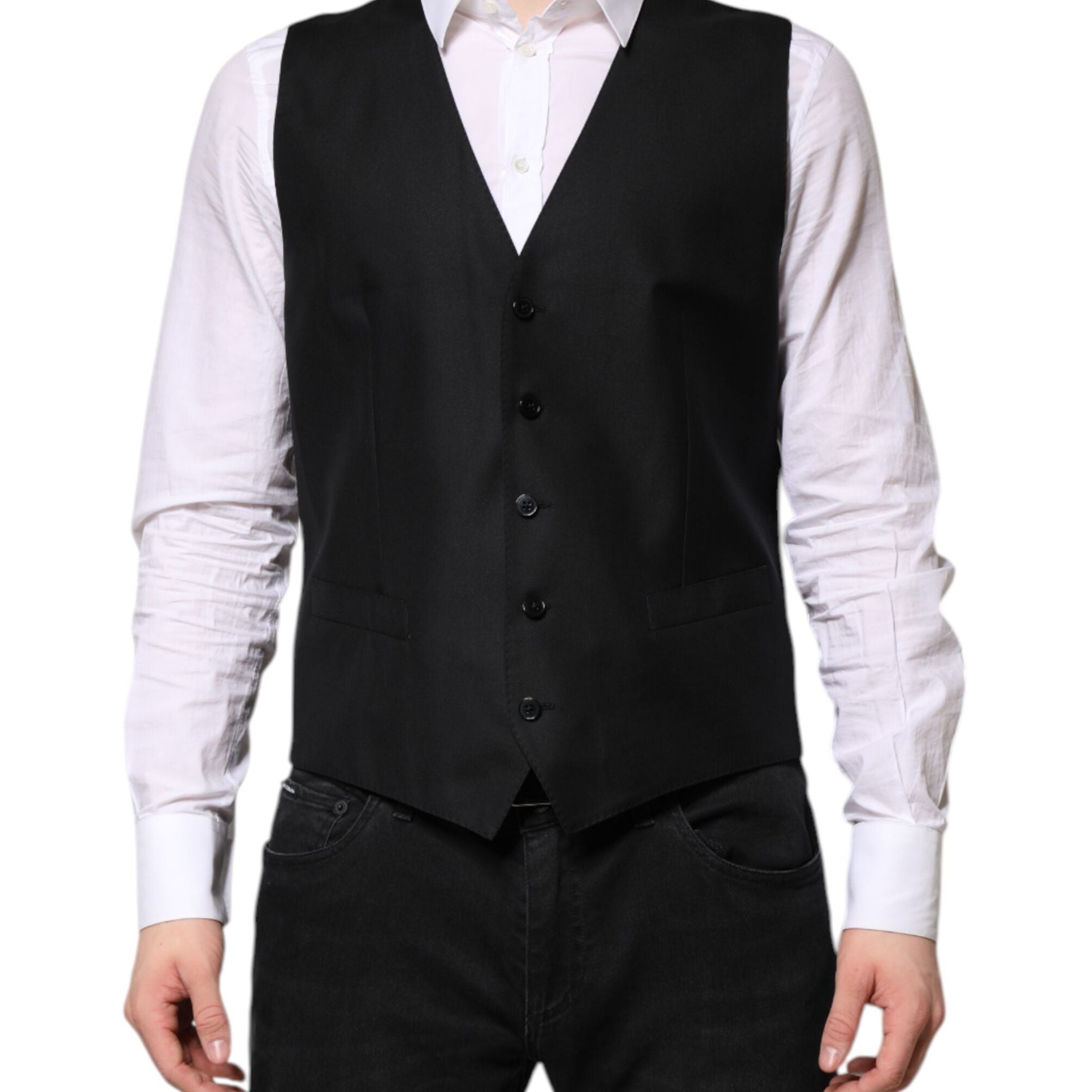 Dolce & Gabbana Black Single Breasted Suit 2 Piece Jacket