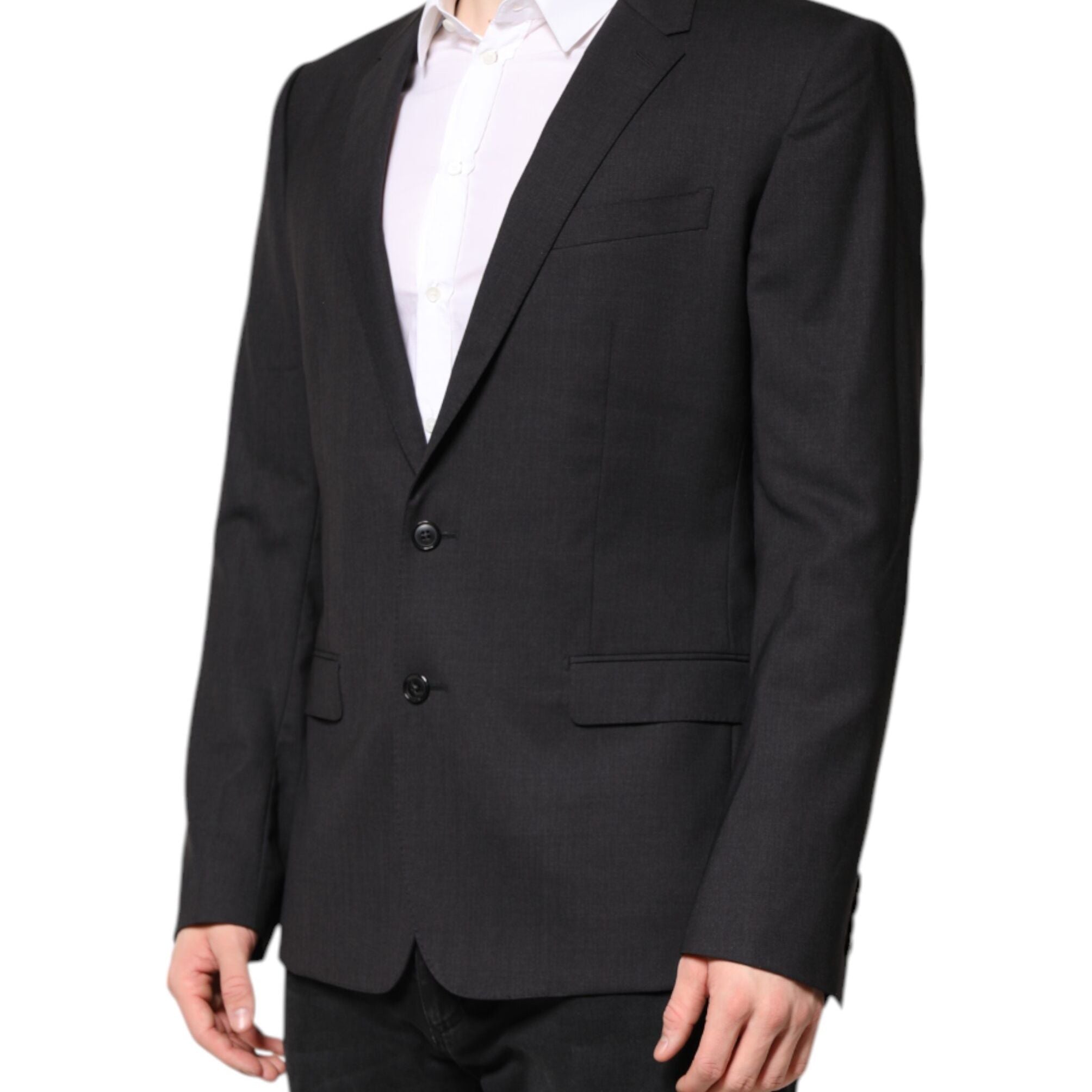 Dolce & Gabbana Dark Gray MARTINI Single Breasted Jacket