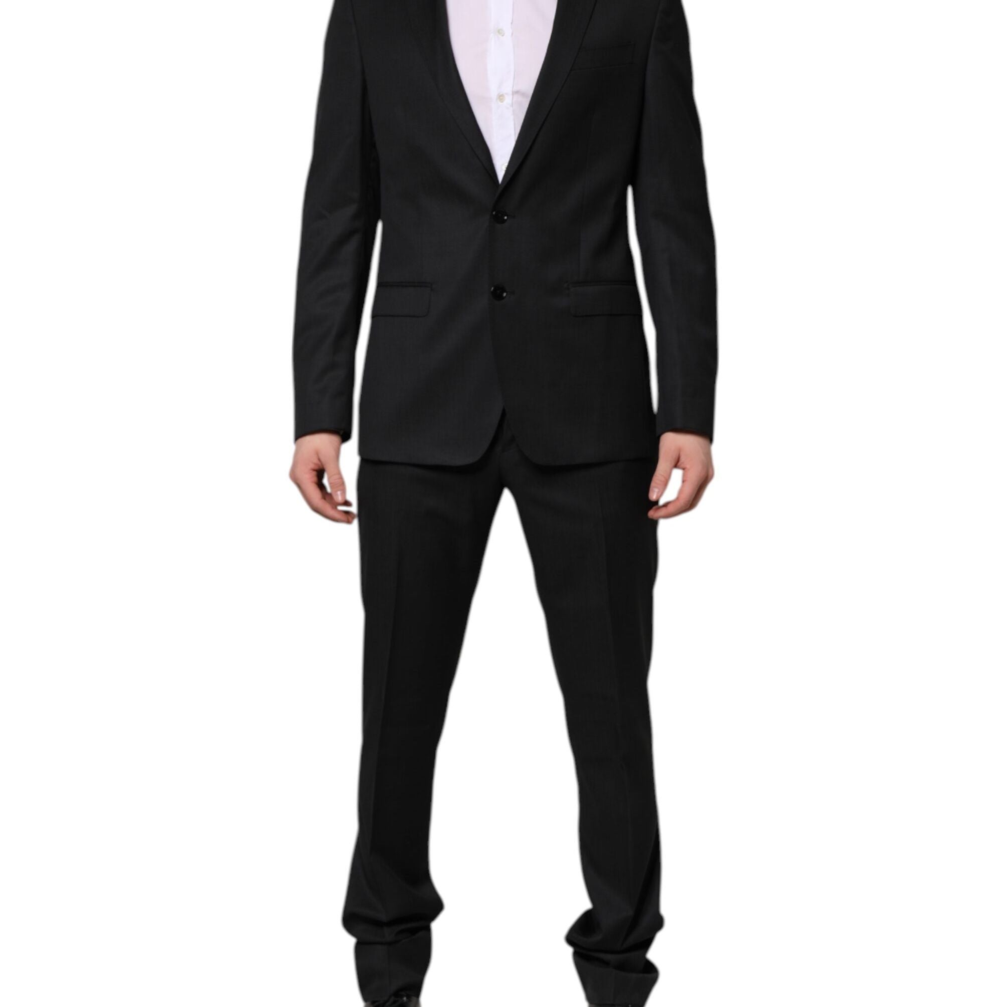 Dolce & Gabbana Dark Gray MARTINI 2 Pc Single Breasted Suit