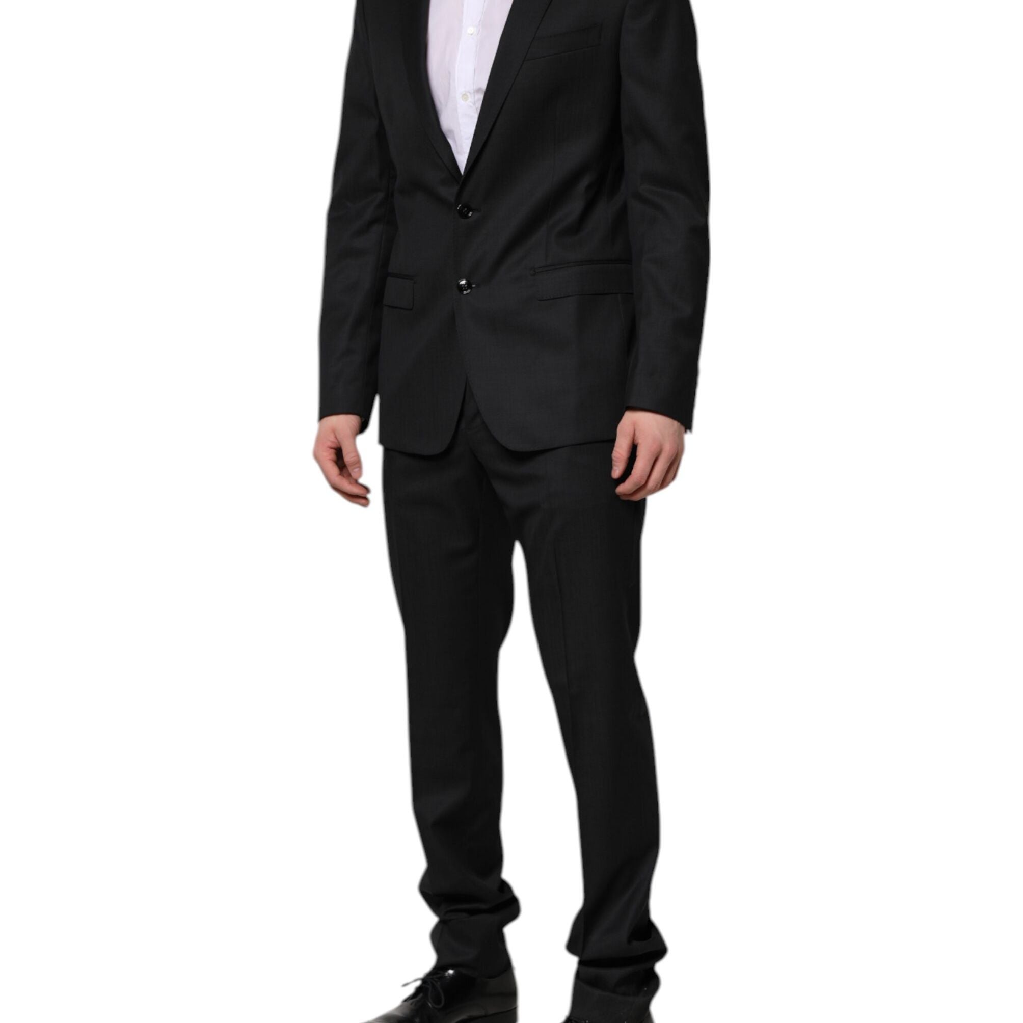 Dolce & Gabbana Dark Gray MARTINI 2 Pc Single Breasted Suit