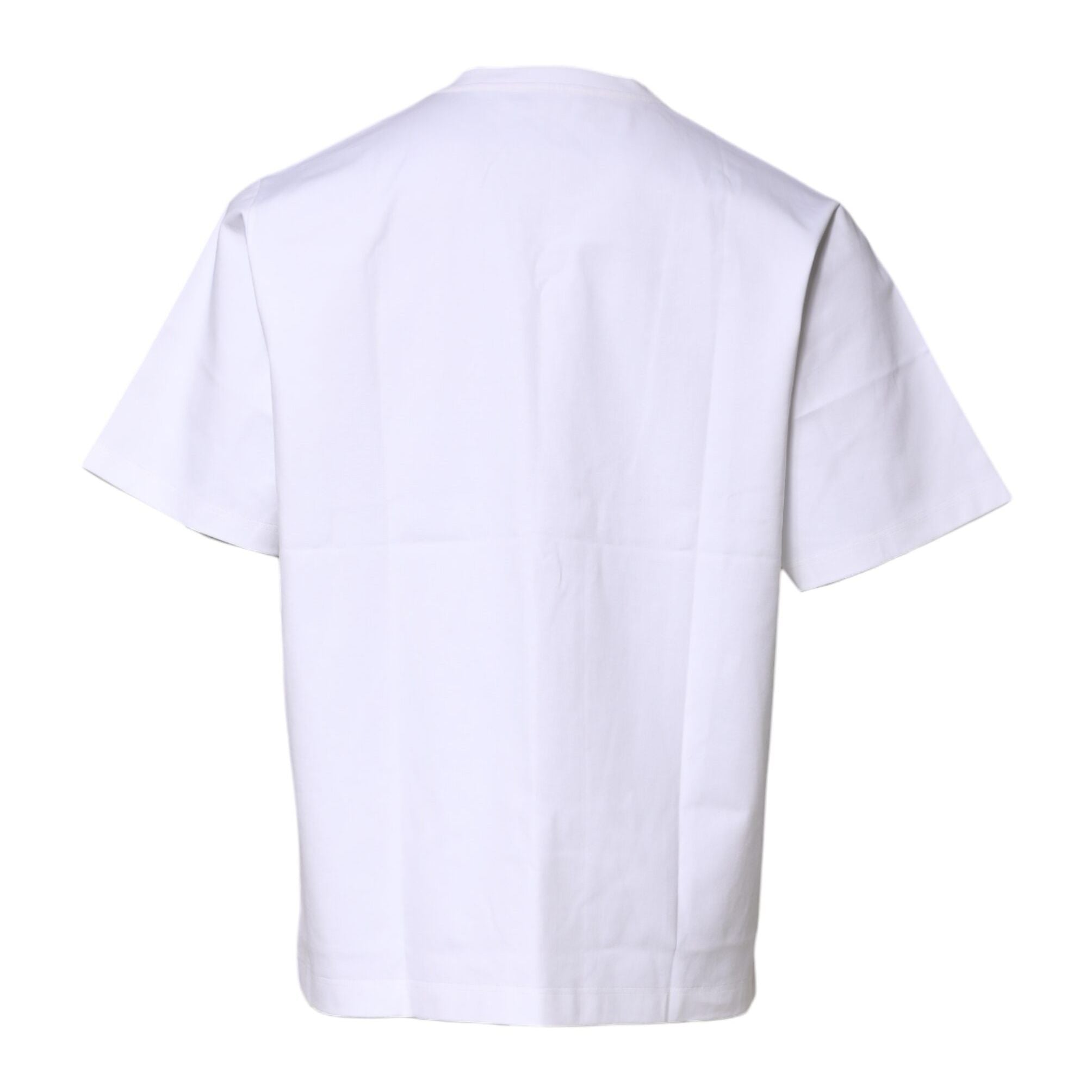 Dolce & Gabbana White Cotton Short Sleeves Crew Neck T-shirt