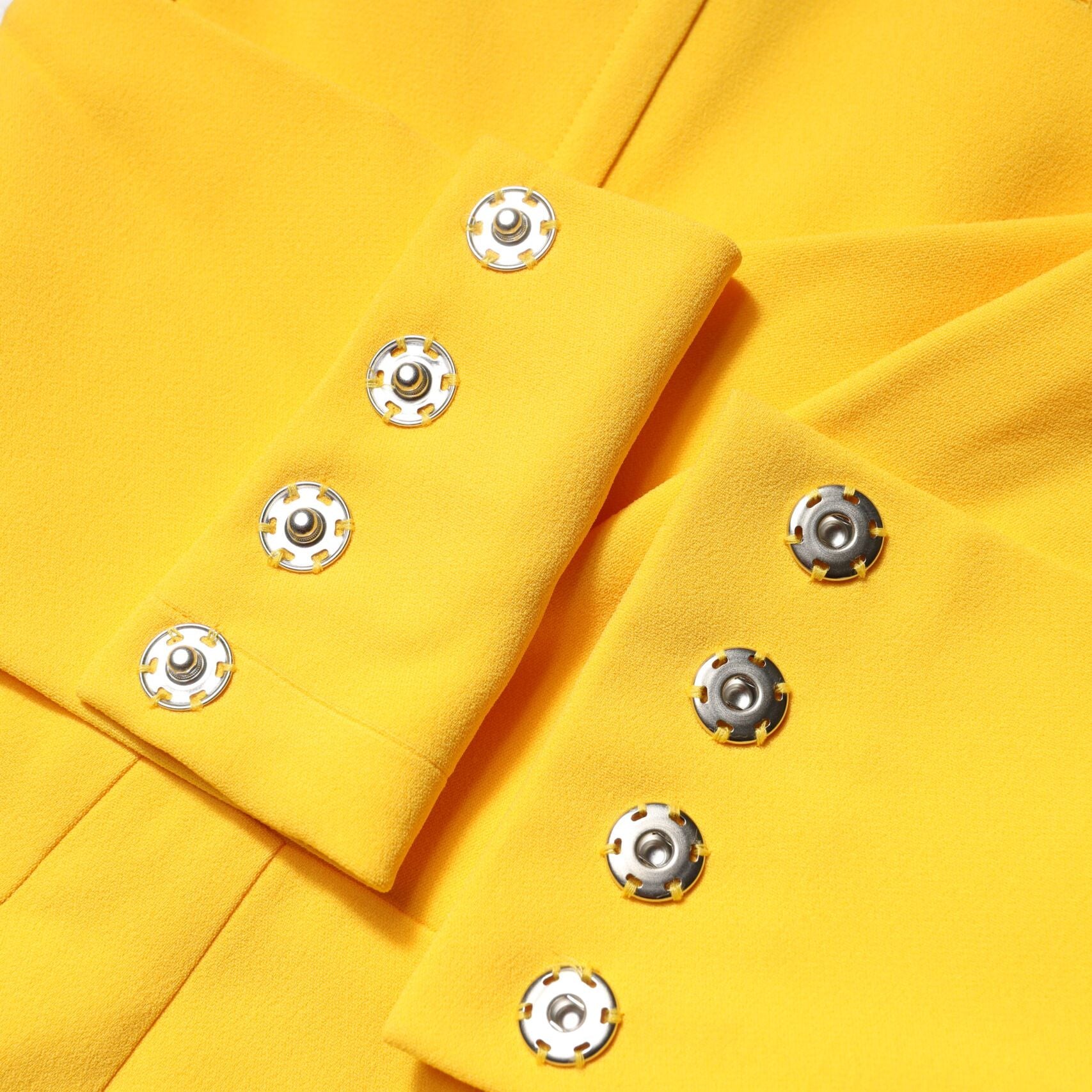 Dolce & Gabbana Yellow One Shoulder Side Slit Midi Dress
