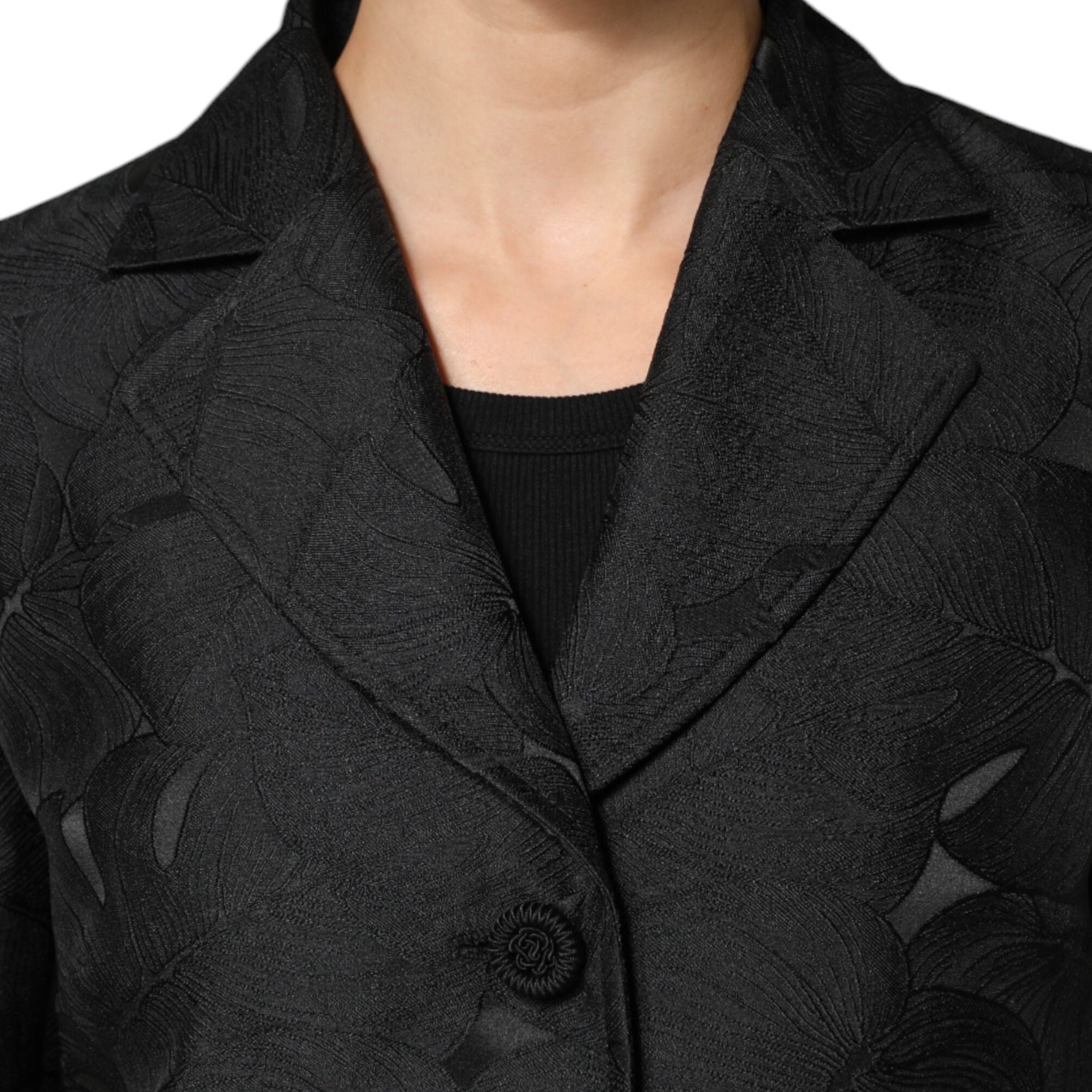 Dolce & Gabbana Black Single Breasted Trench Coat Jacket