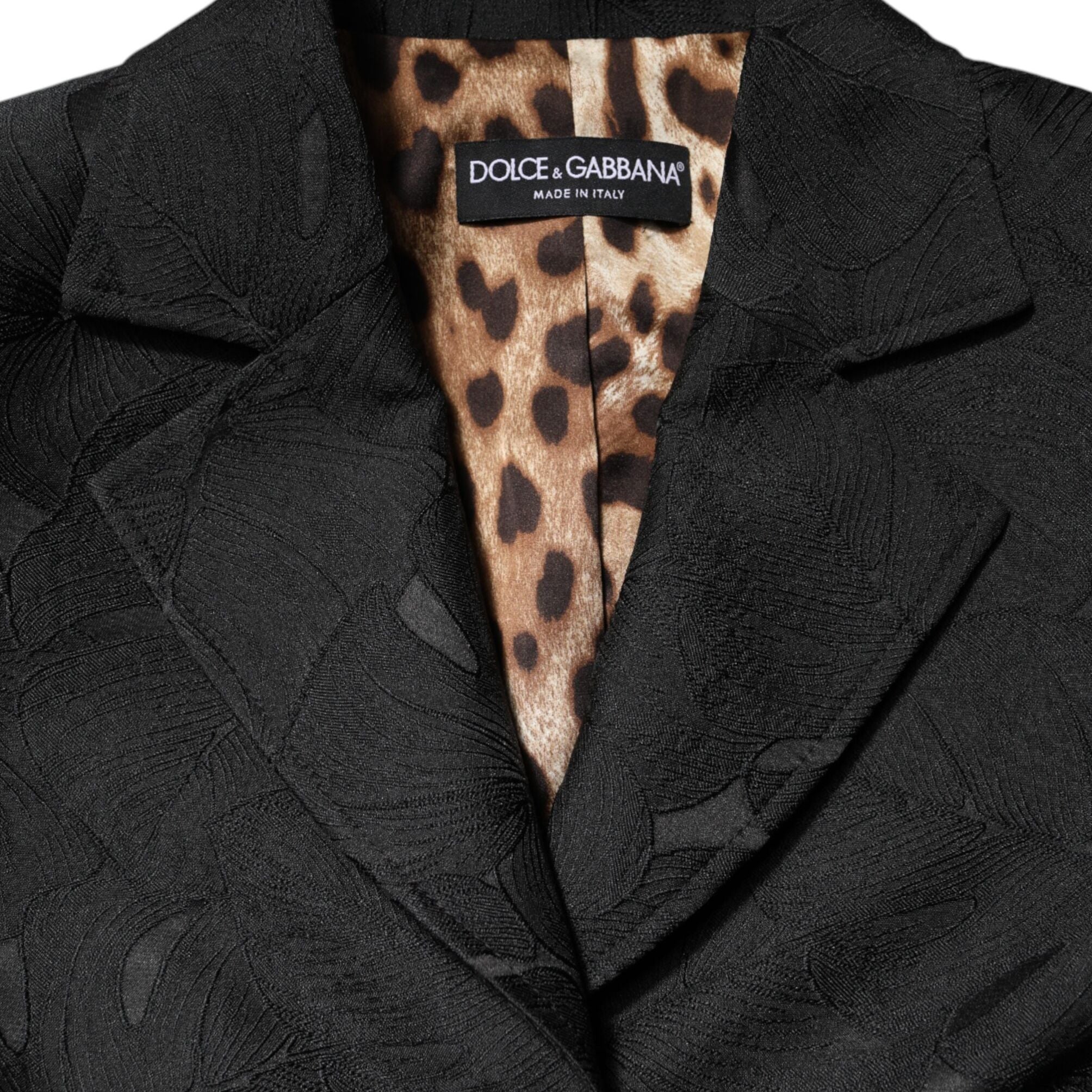 Dolce & Gabbana Black Single Breasted Trench Coat Jacket