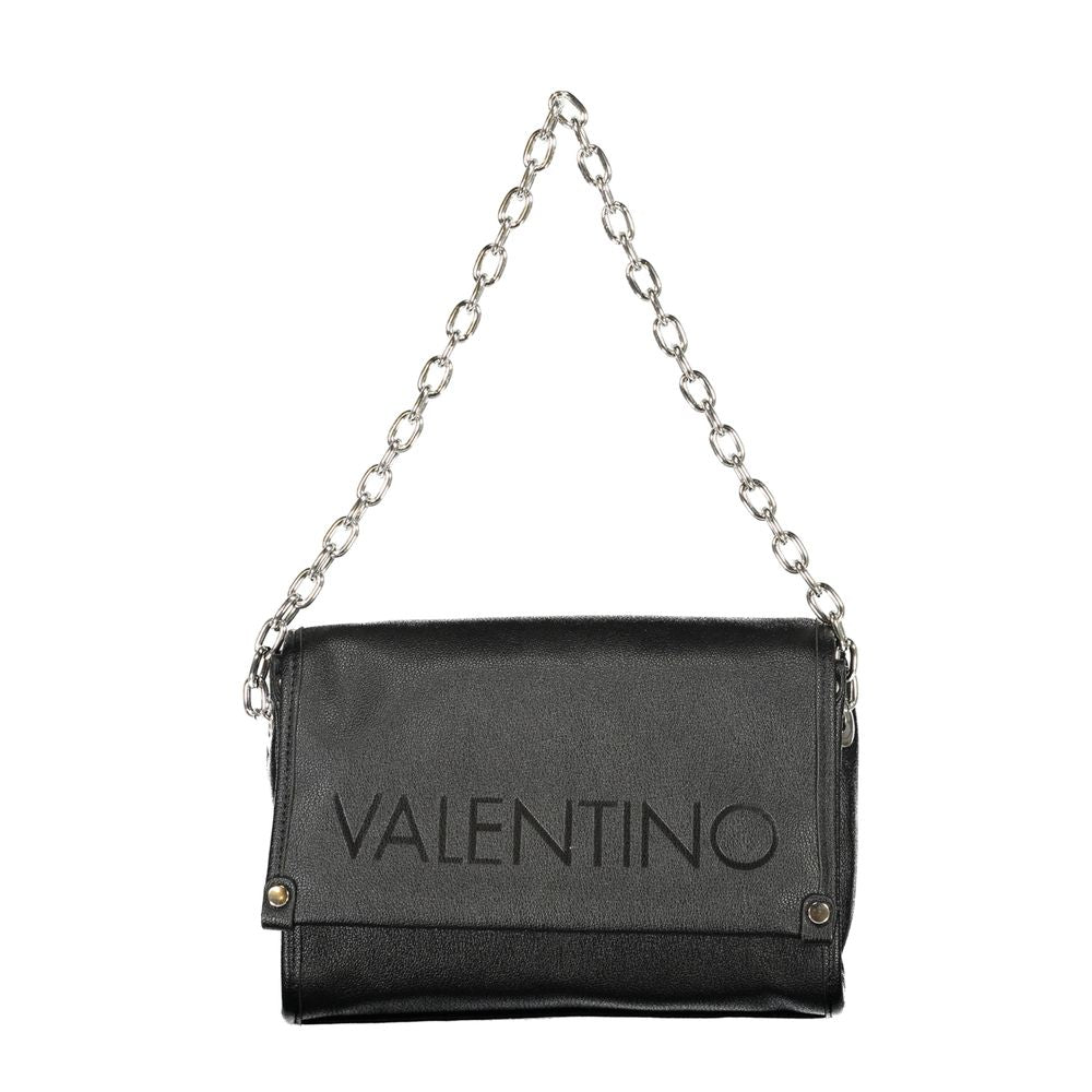 Mario Valentino Black Polyurethane Women's Shoulder Bag