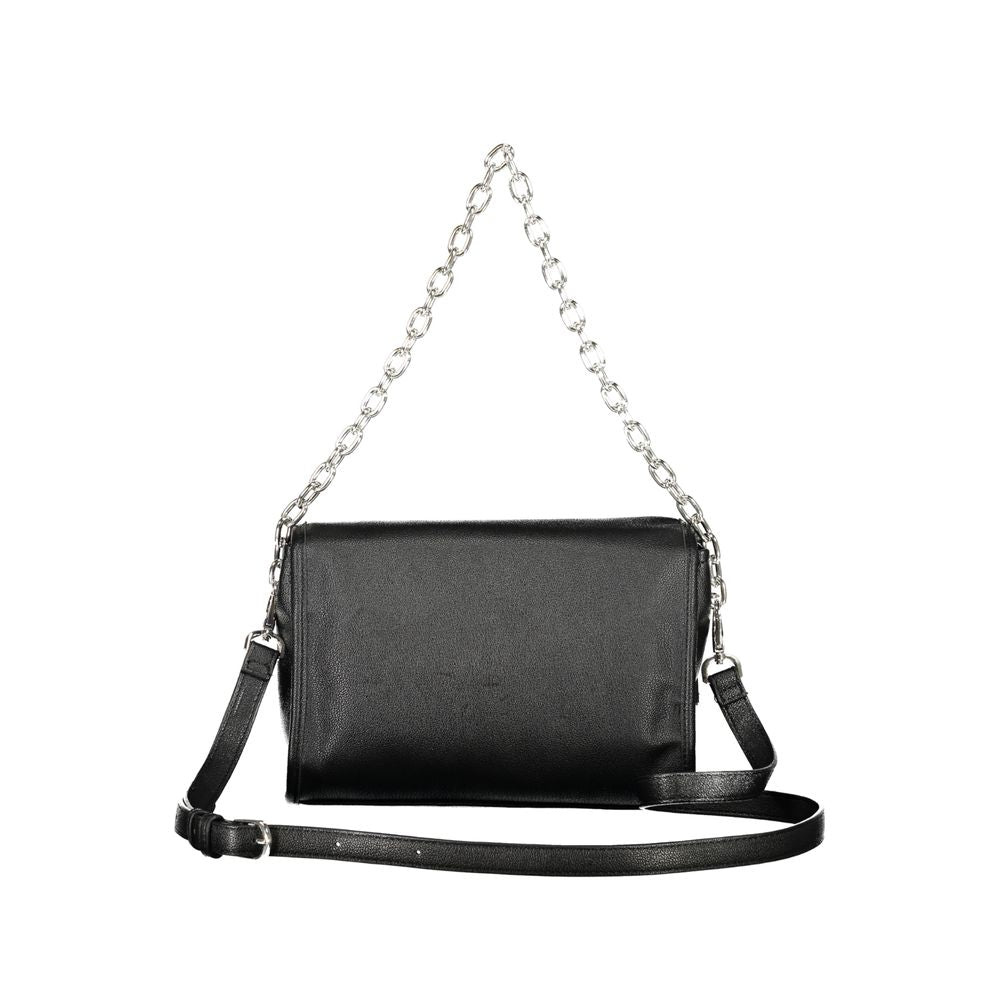 Mario Valentino Black Polyurethane Women's Shoulder Bag