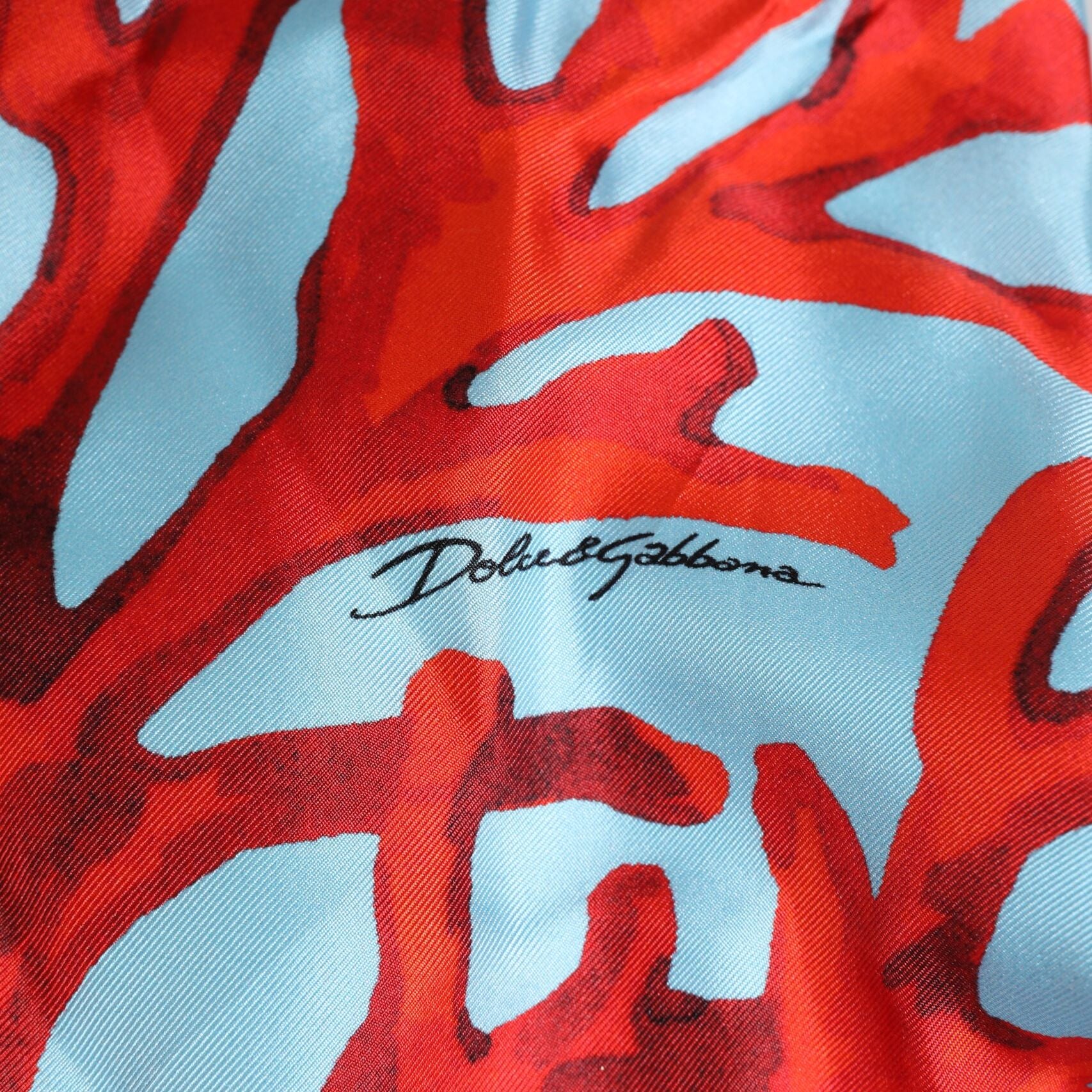 Dolce & Gabbana Blue Red Coral Print Wrap Robe Coat Jacket