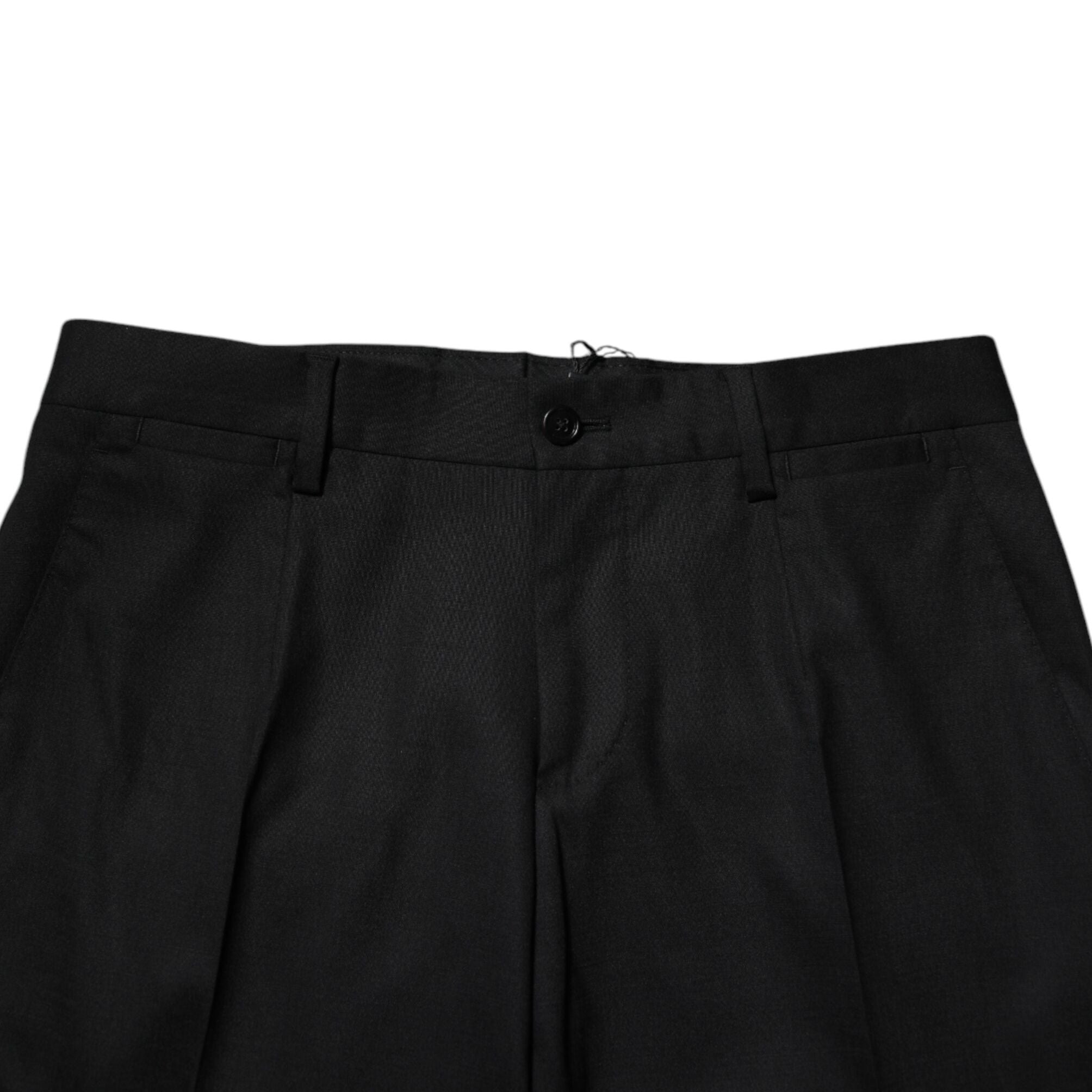 Dolce & Gabbana Black Wool Formal Dress Pants