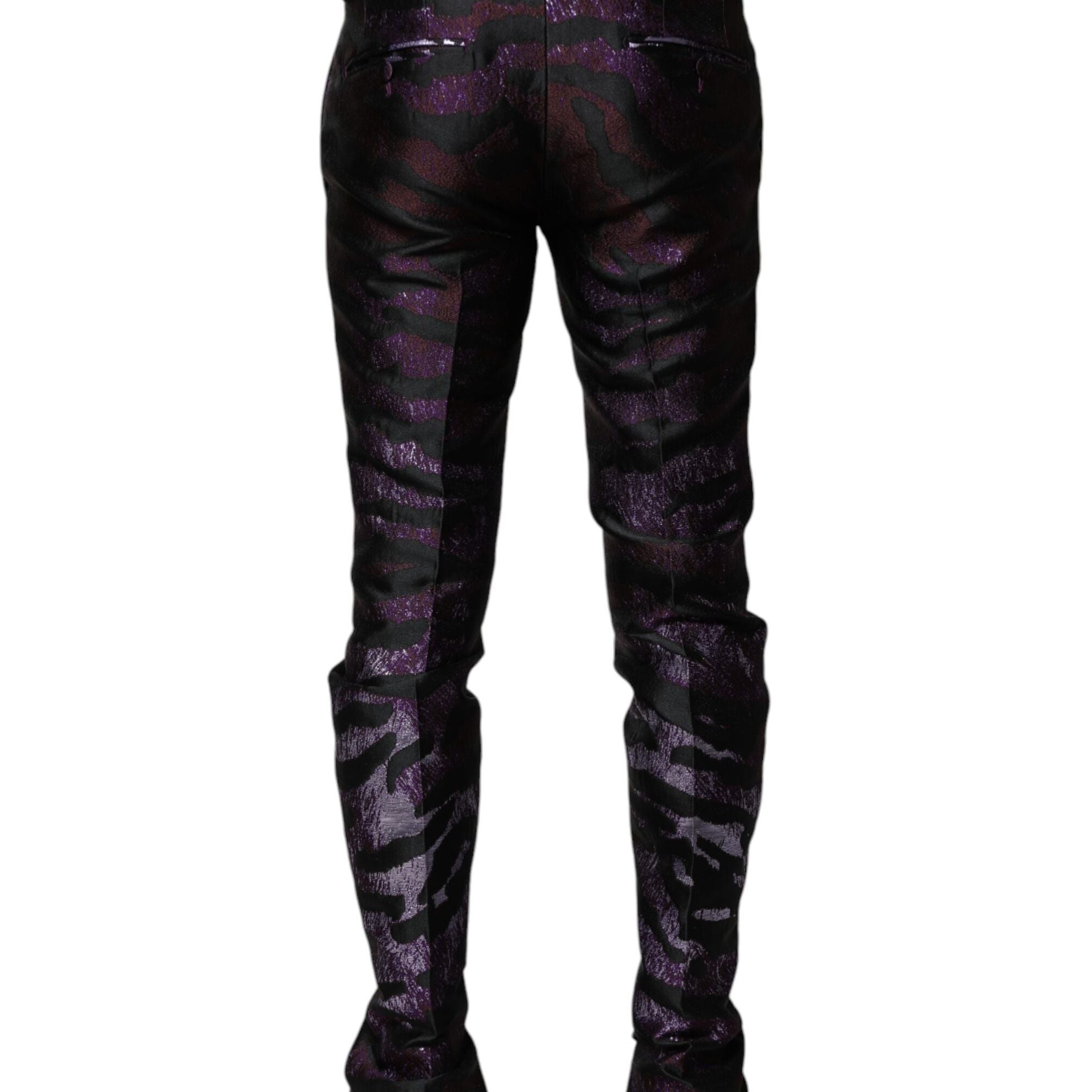 Dolce & Gabbana Multicolor Polyester Patterned Pants