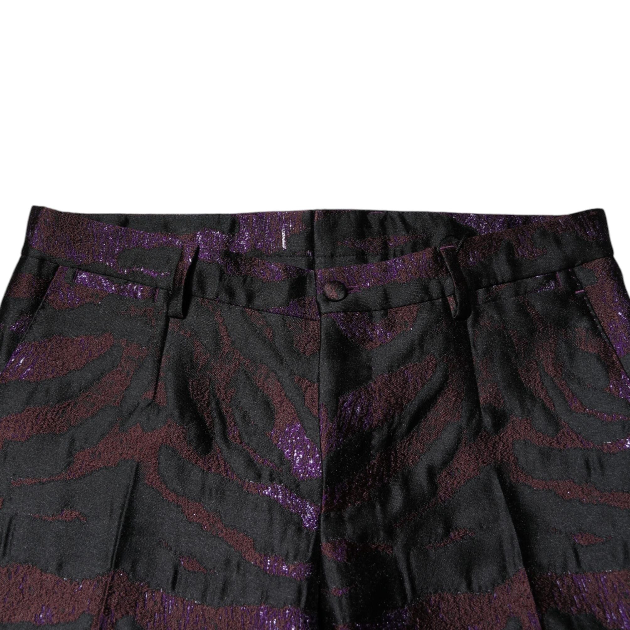 Dolce & Gabbana Multicolor Polyester Patterned Pants