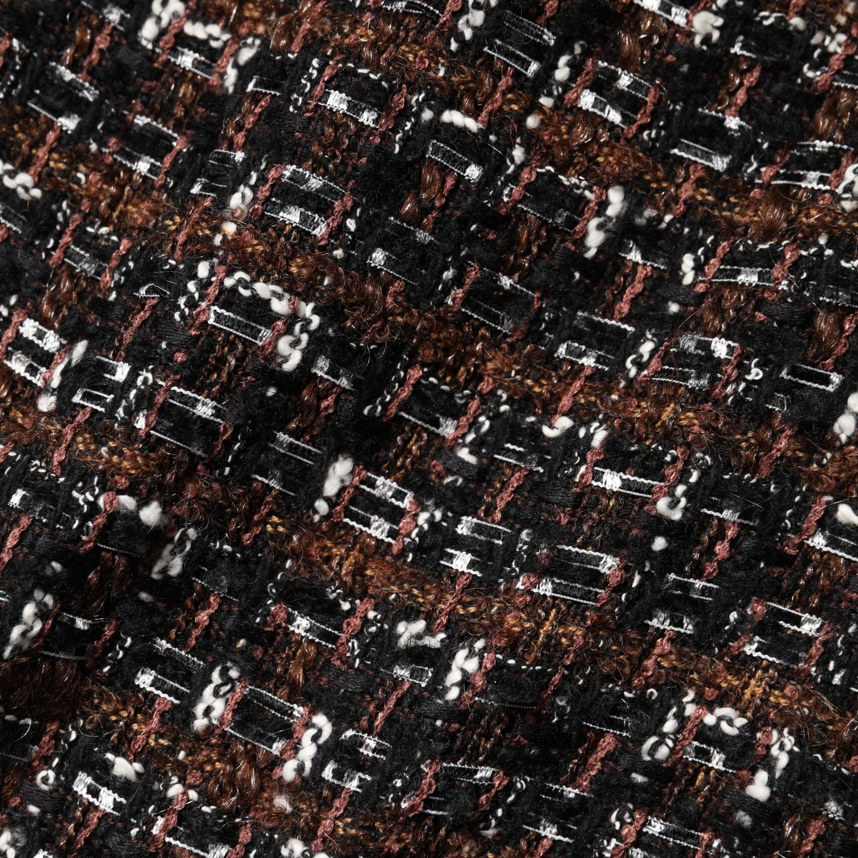 Dolce & Gabbana Multicolor Sleeveless Mini Tweed A-line Dress