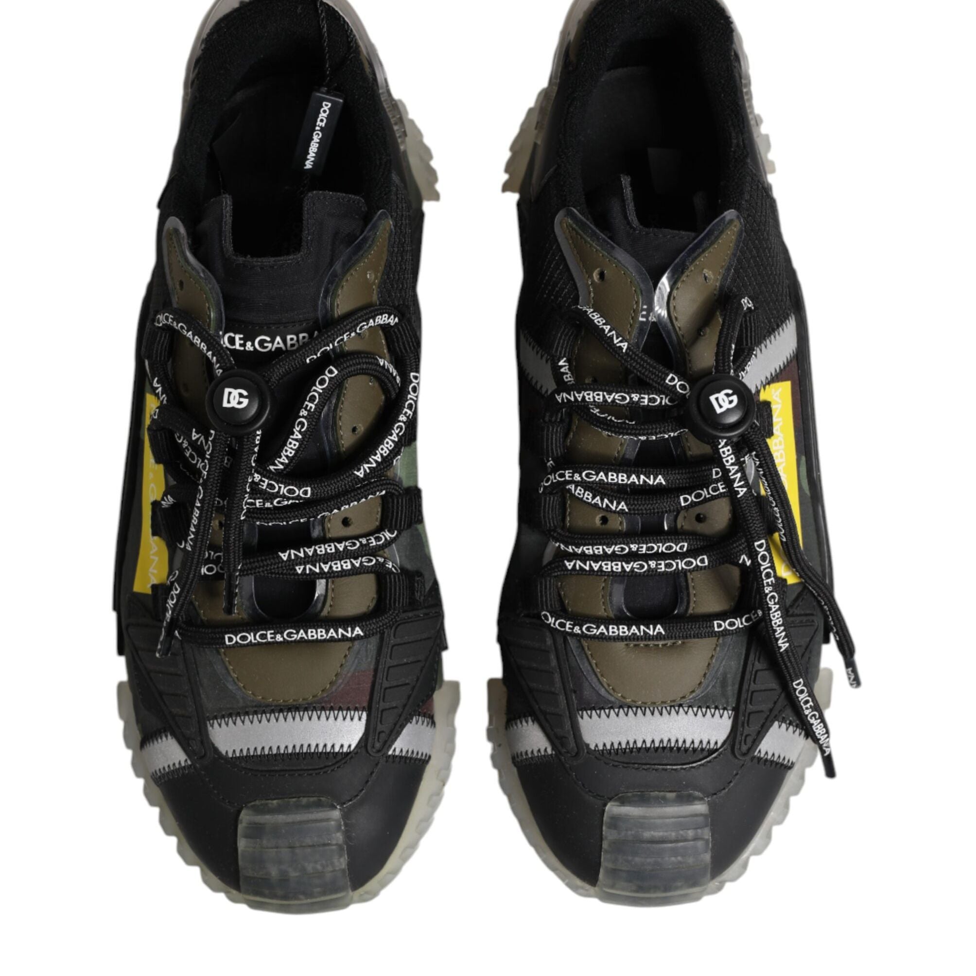 Dolce & Gabbana Multicolor Lace Up Low Top NS1 Sneakers Shoes