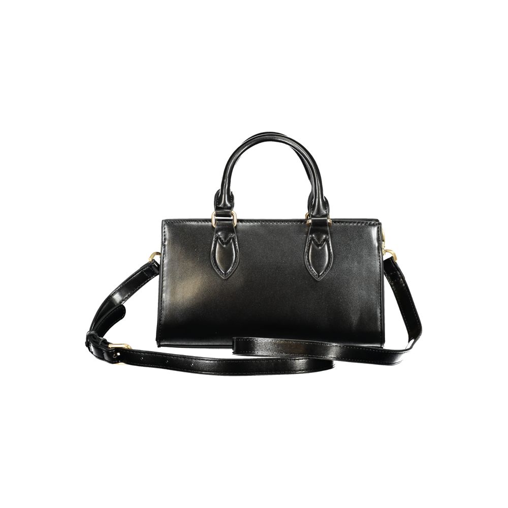 Mario Valentino Black Polyurethane Women Handbag